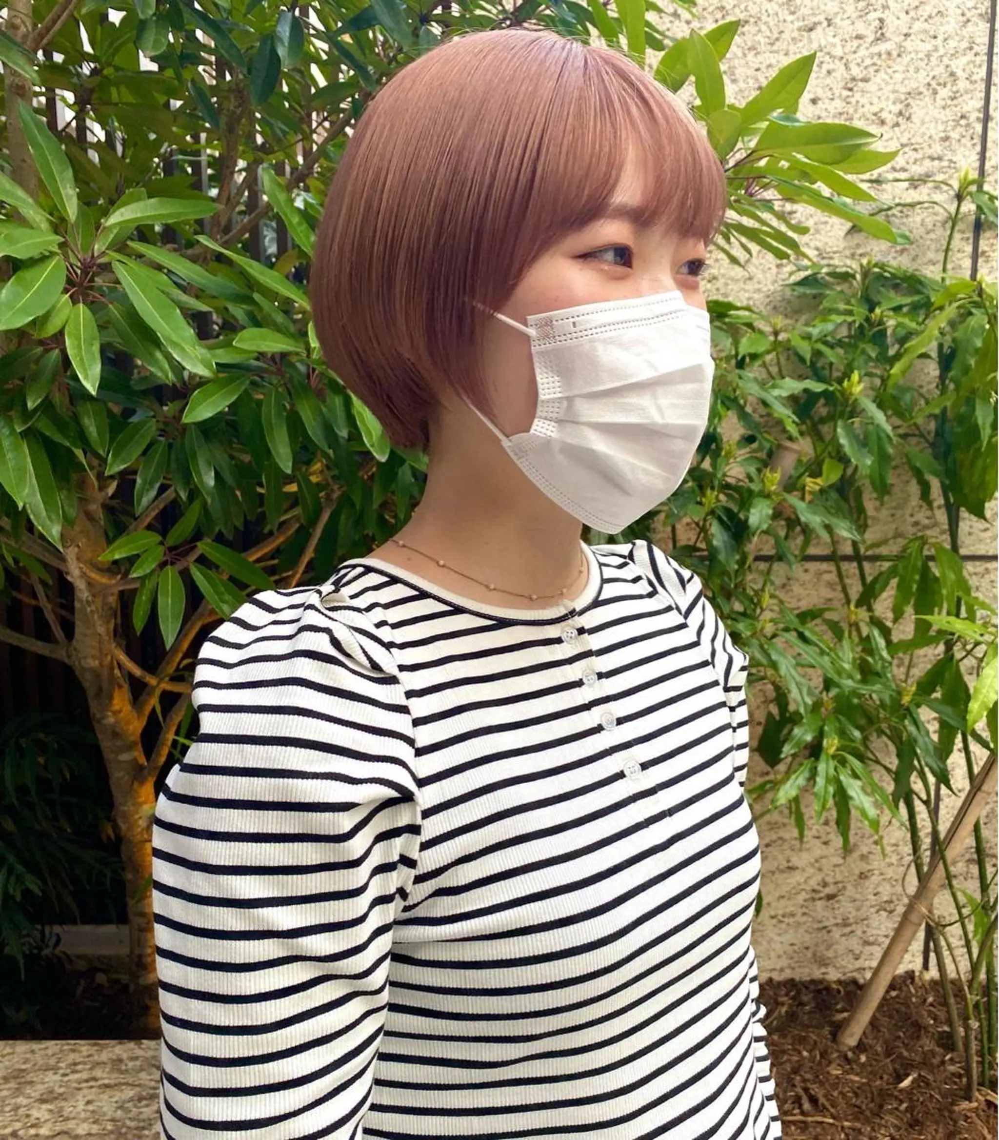 ショート カラー ベージュカラー ブリーチ ピンクカラー ピンクベージュ ハイトーン/デザイン hirokiのヘアスタイル