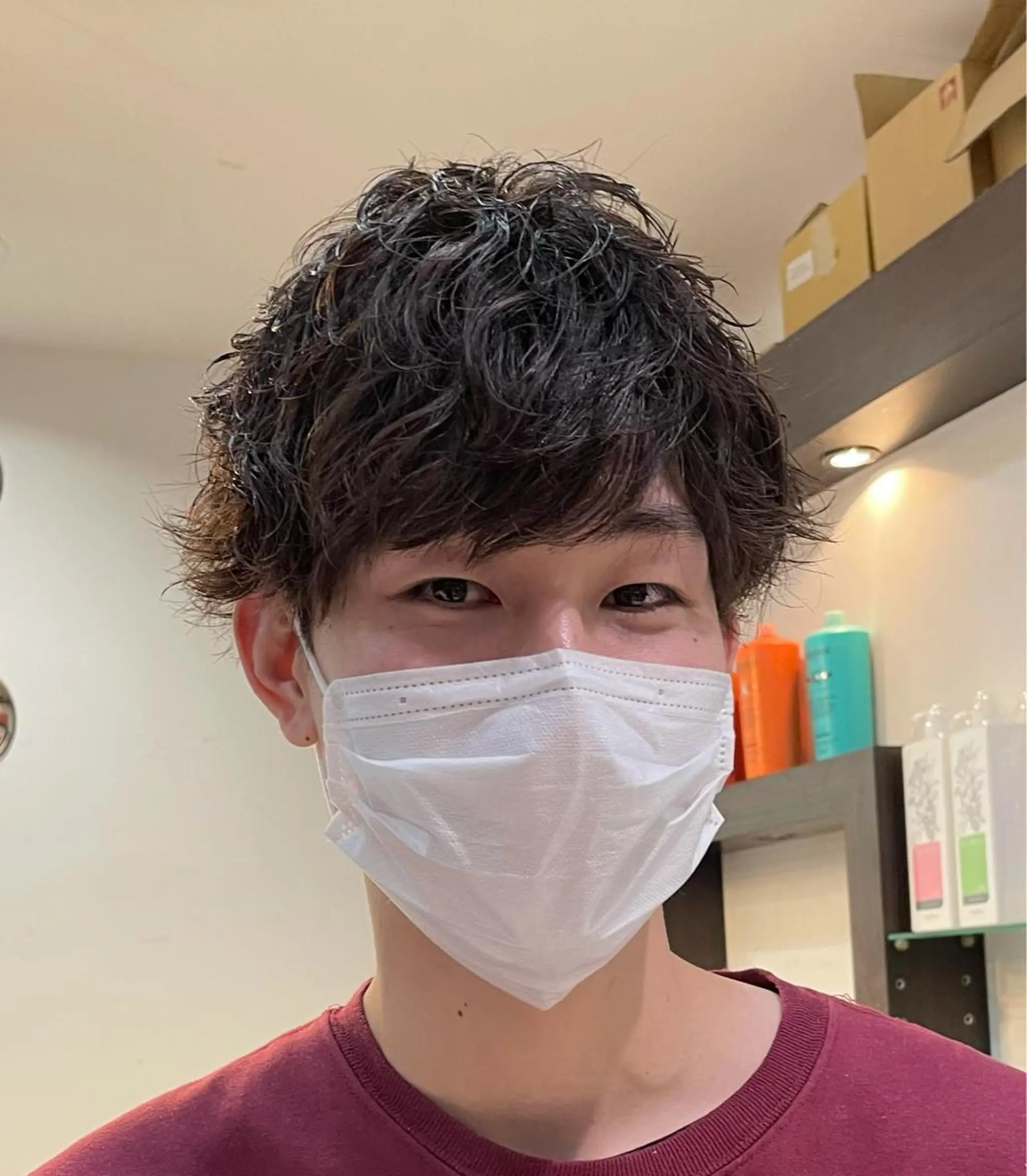 パーマ メンズ メンズパーマ ツイストスパイラルパーマ スパイラルパーマ カット パーマ メンズ指名no'1 佐藤　亘のヘアスタイル