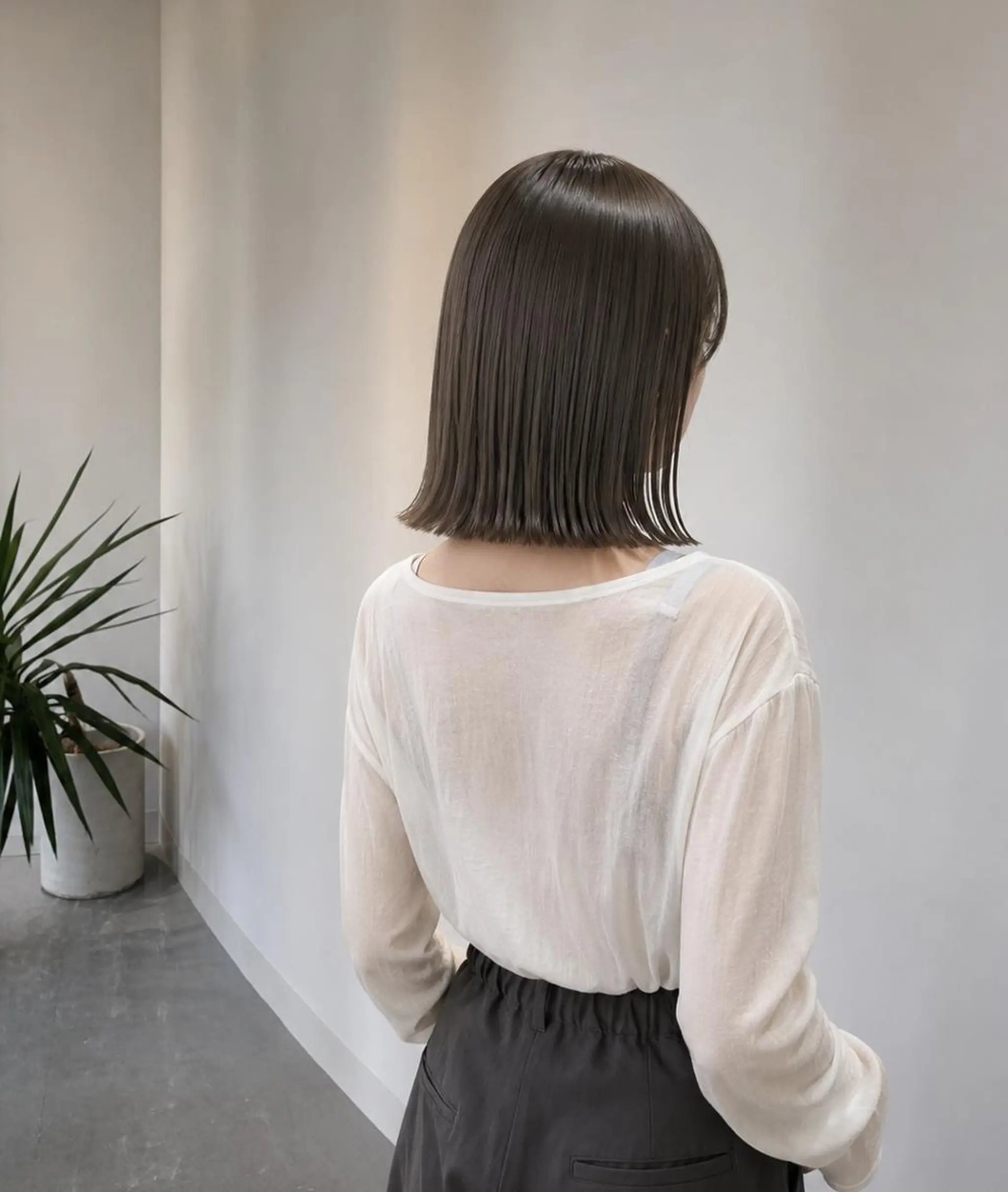 カラー ブリーチ ダブルカラー ボブ 髪質改善 オリーブ系カラー🫒 イノセントヘアのヘアスタイル