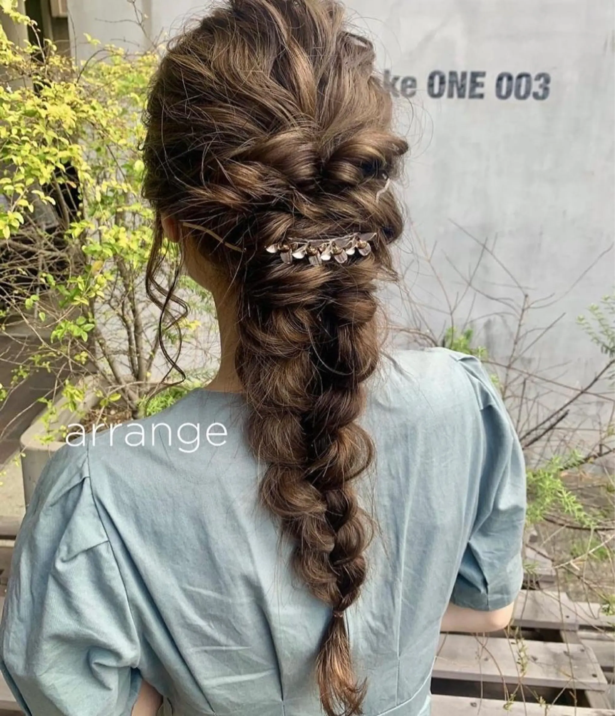 ロング カラー パーマ ヘアアレンジ maho🤍透明感 カラー/顔周りcutのヘアスタイル