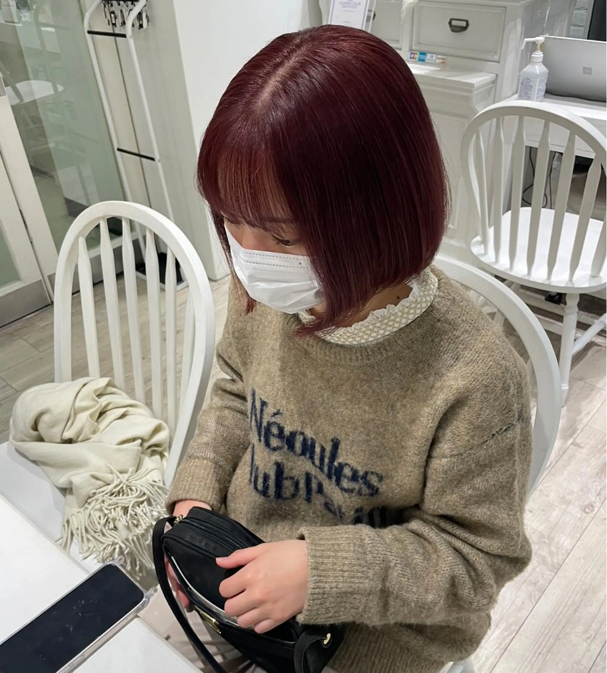 ショート カラー ベージュカラー ブリーチ ブラウンカラー チョコレートブラウン 透明感カラー ヘアアレンジ/ 暖色🩵hazukiのヘアスタイル