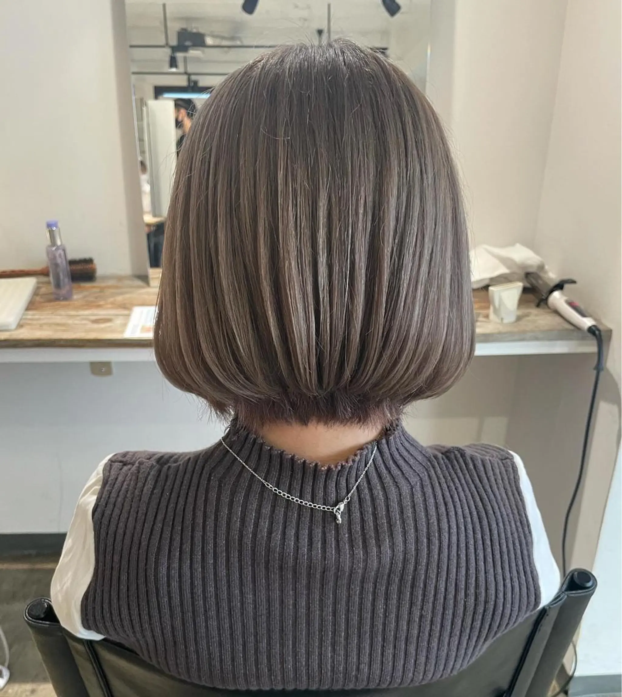 ミディアム カラー ヘアカラー トリートメント ヘアセット ✨艶ブリーチカラー ✨四ノ宮裕己のヘアスタイル
