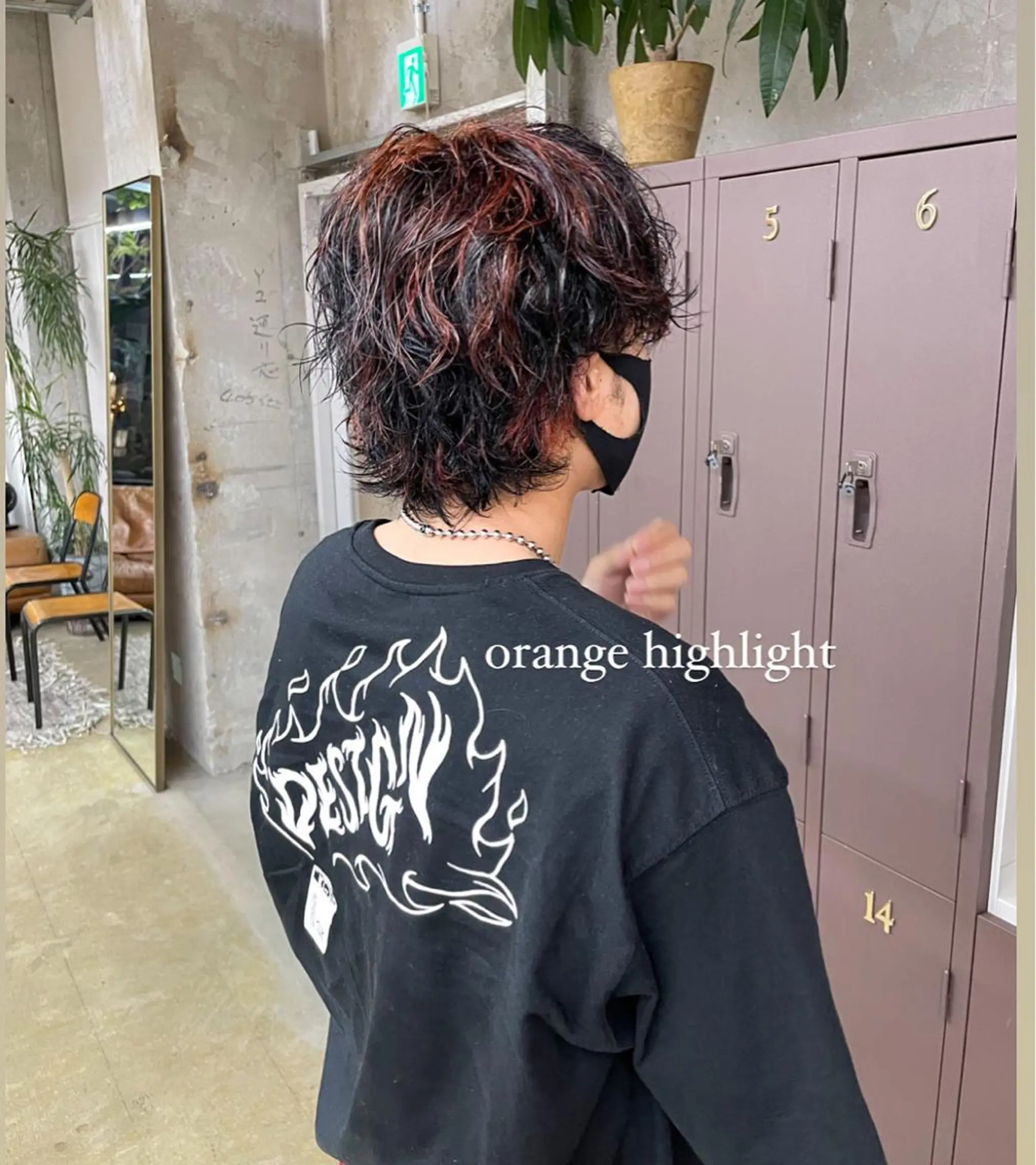 カラー メンズ メンズハイライト ハイライトカラー オレンジ メンズ特化/ 山口大輝のヘアスタイル