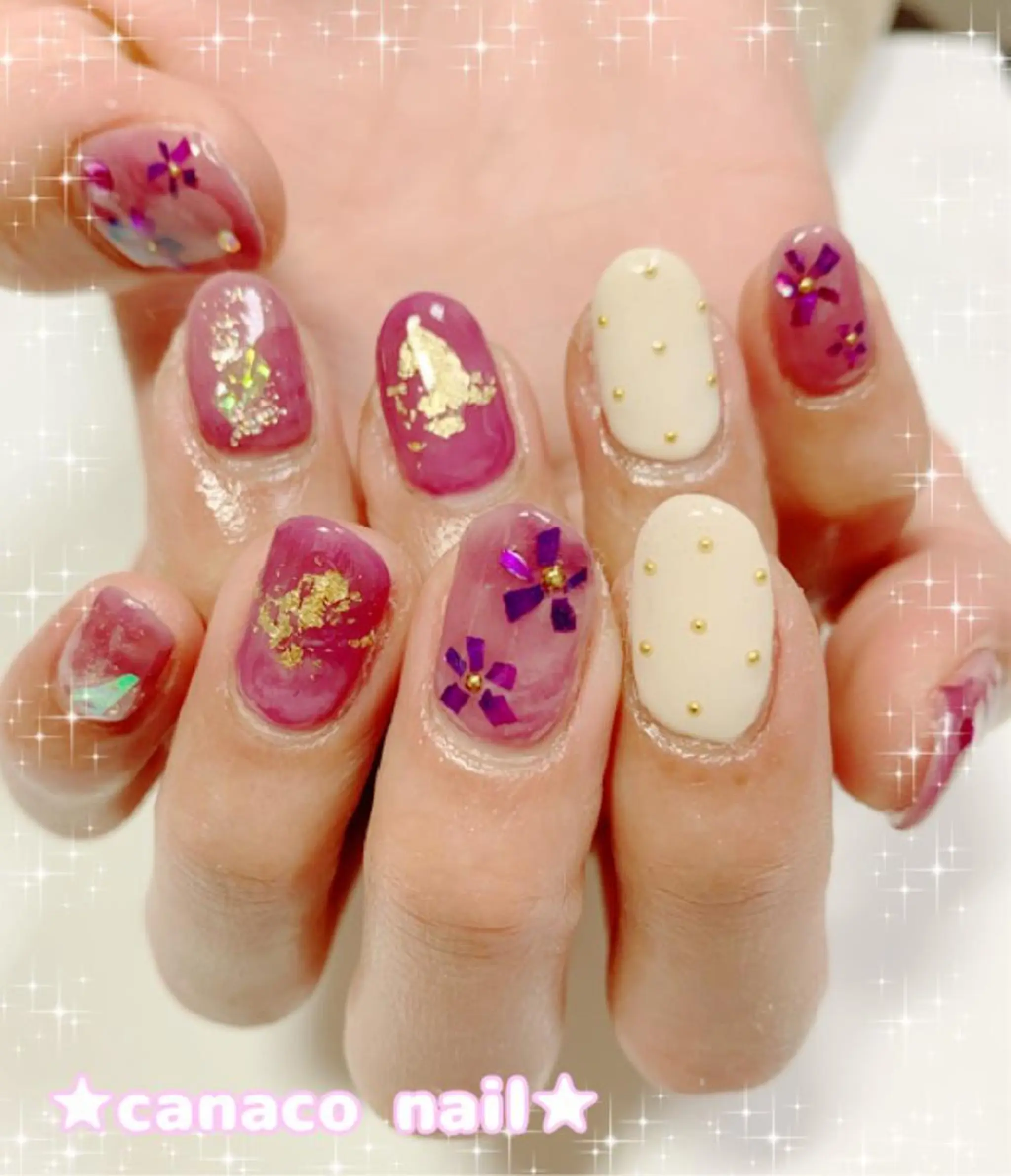 ネイル アートネイル ジェルネイル パラジェル ストーンネイル ベテランネイル cnc  nailのネイルデザイン