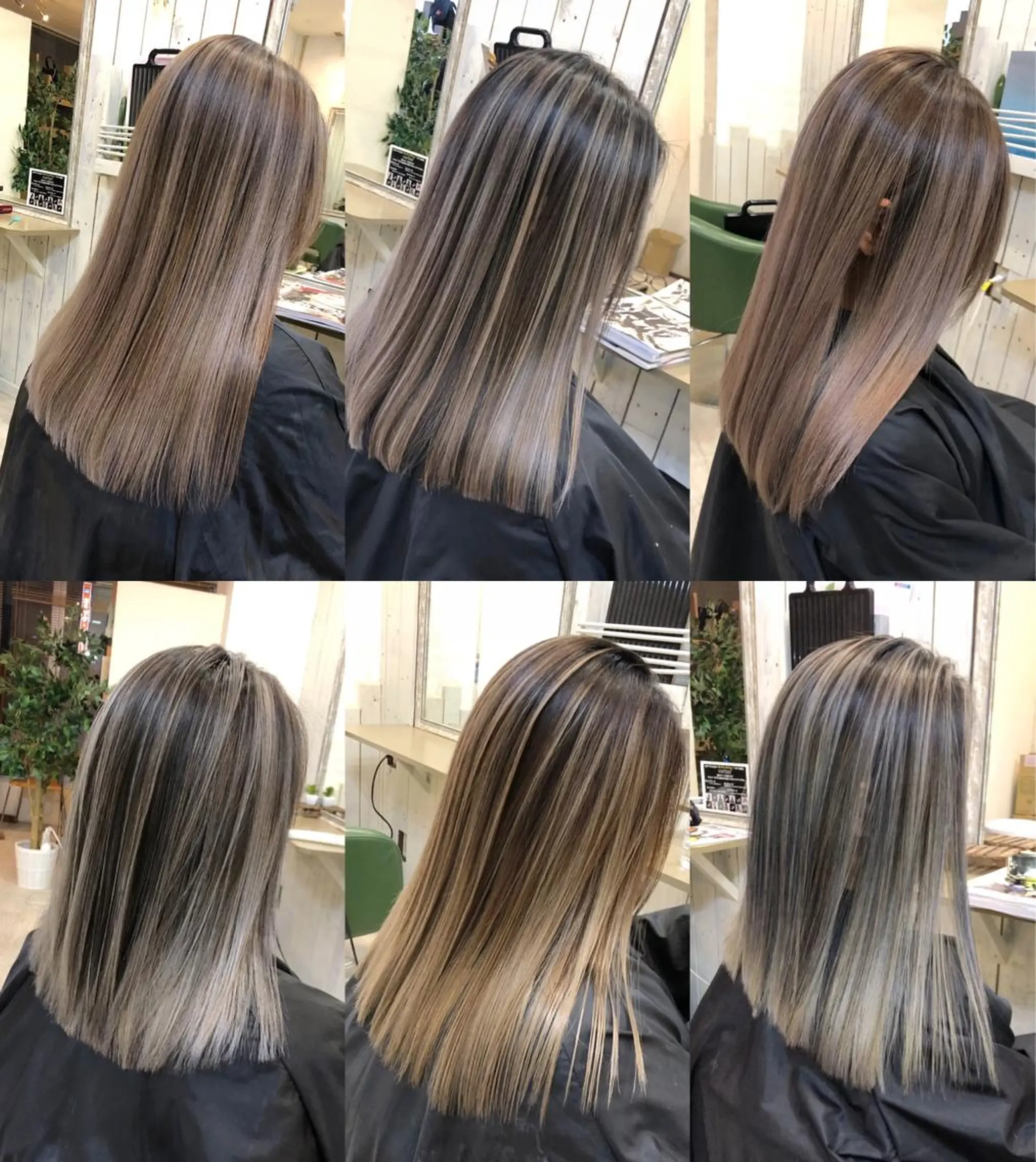 セミロング カット ヘアカラー 韓国レイヤー外国人風 透明感カラー髪質改善のヘアスタイル