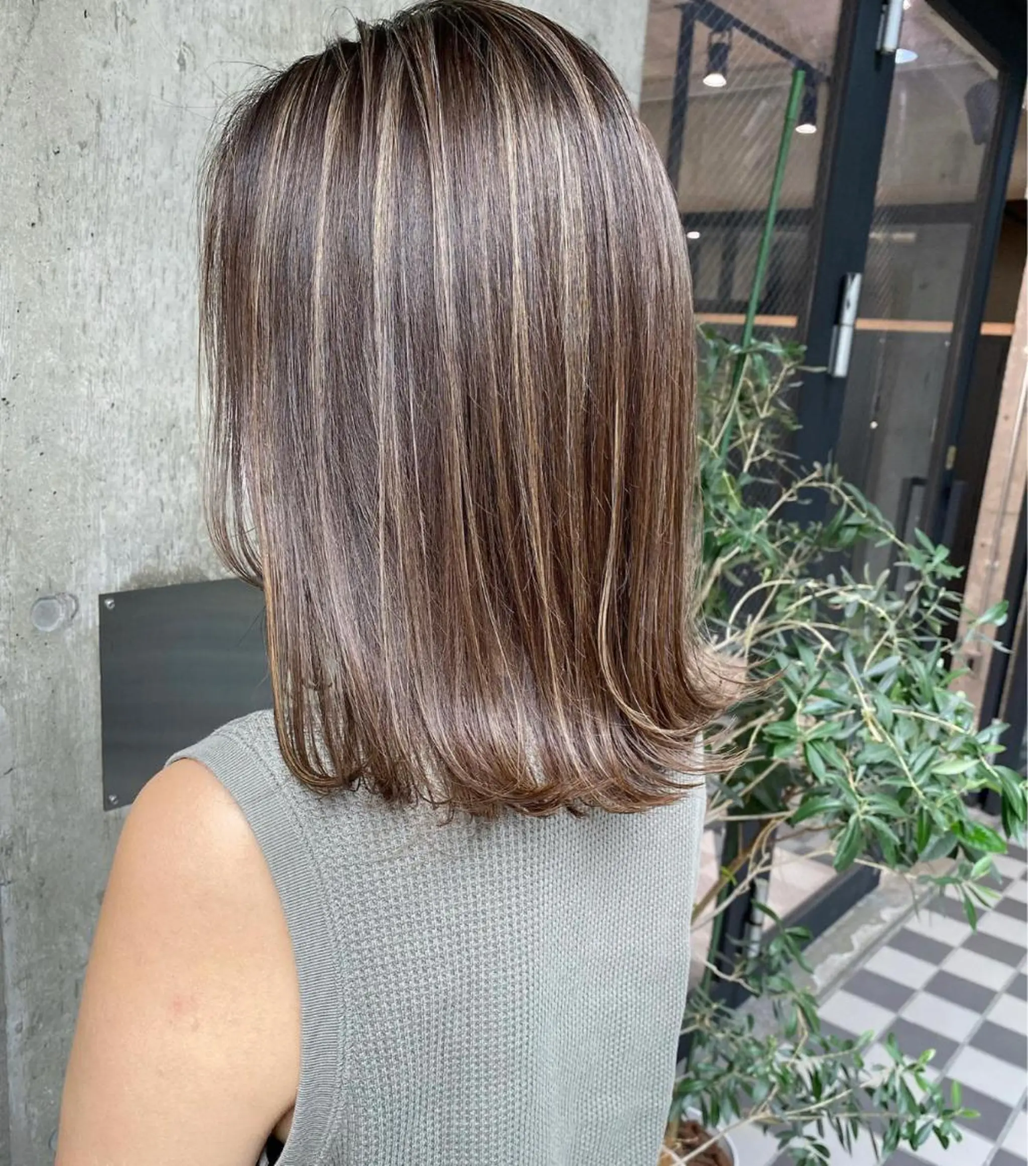 ミディアム ハイライト ヘアカラー 🌼透明感カラー ✳︎eri🌼のヘアスタイル