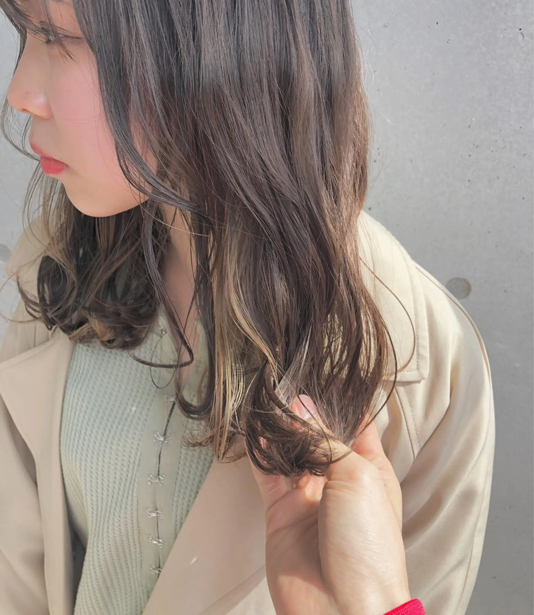 ミディアム カラー ☕️ベージュカラー 内藤光哉☕️のヘアスタイル