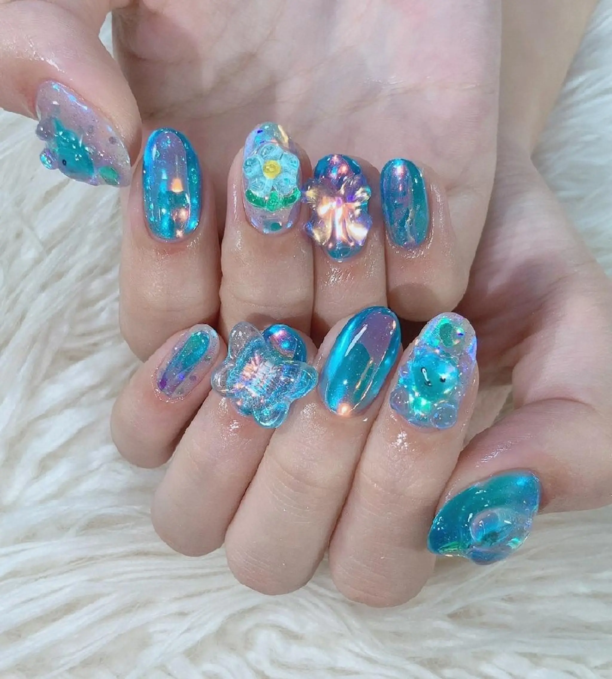 ネイル 氷ネイル・うるうるネイル   MAKI NAILのネイルデザイン