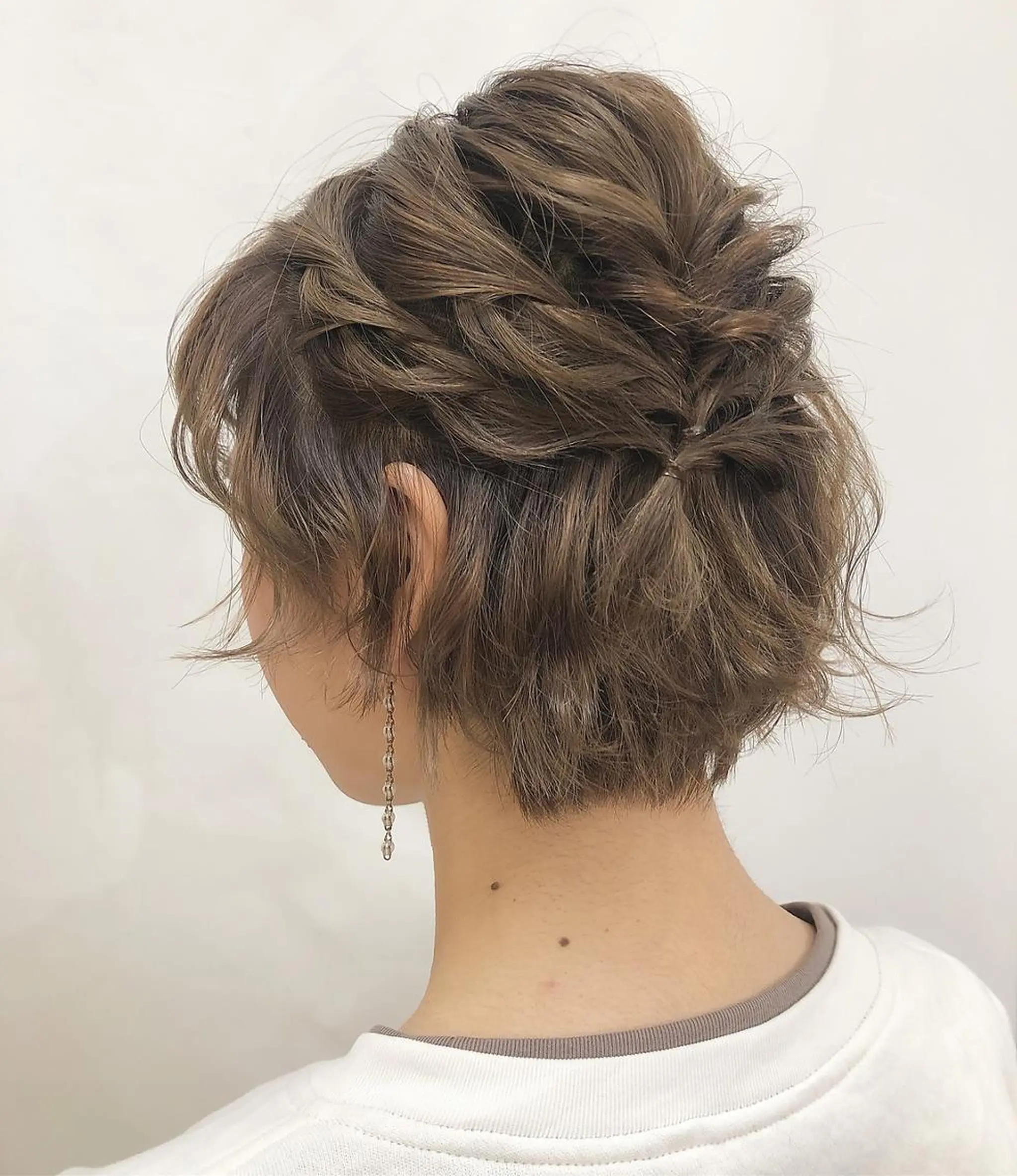 ショート ヘアアレンジ 🍀失敗しない 縮毛矯正熊谷竜馬🍀のヘアスタイル