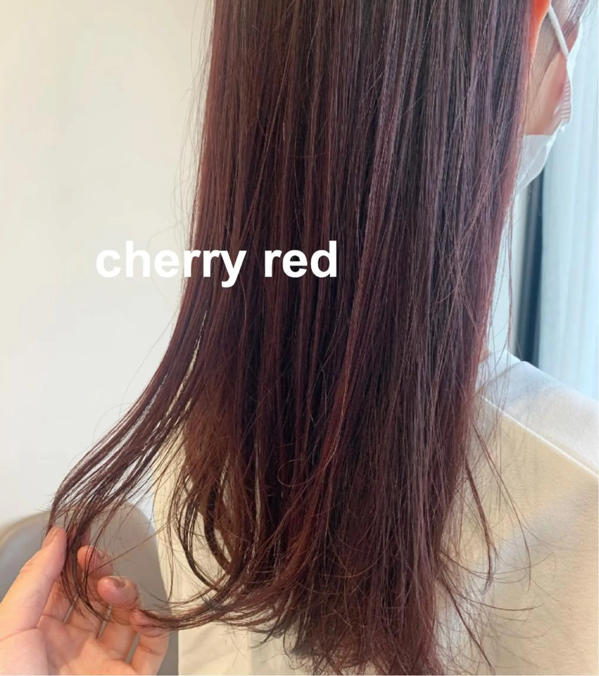 ロング カラー レッドカラー kitagawa mayuのヘアスタイル