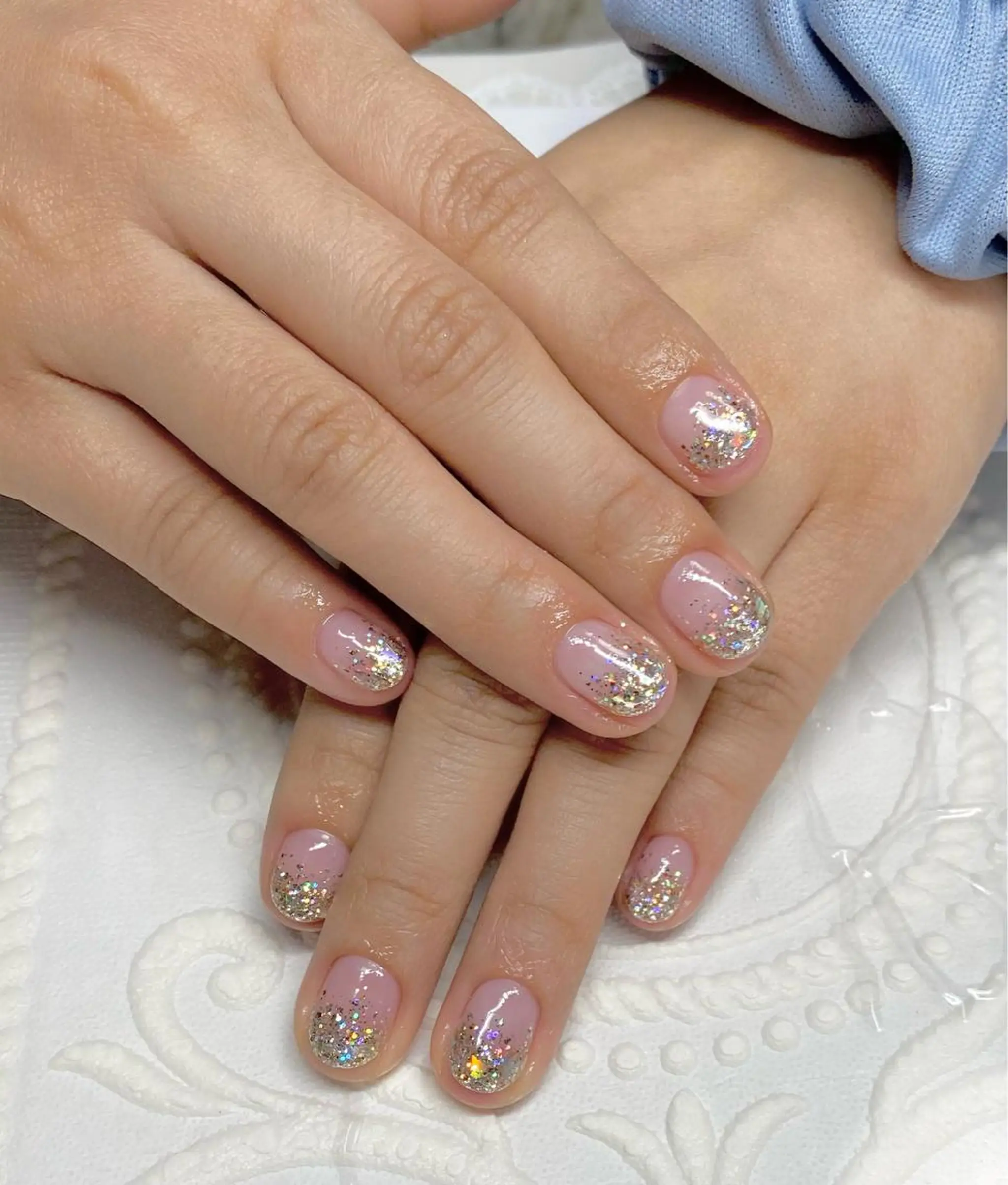 ショート ネイル ラメ(グリッター) ハンドネイル LUNE NAILのその他イメージ