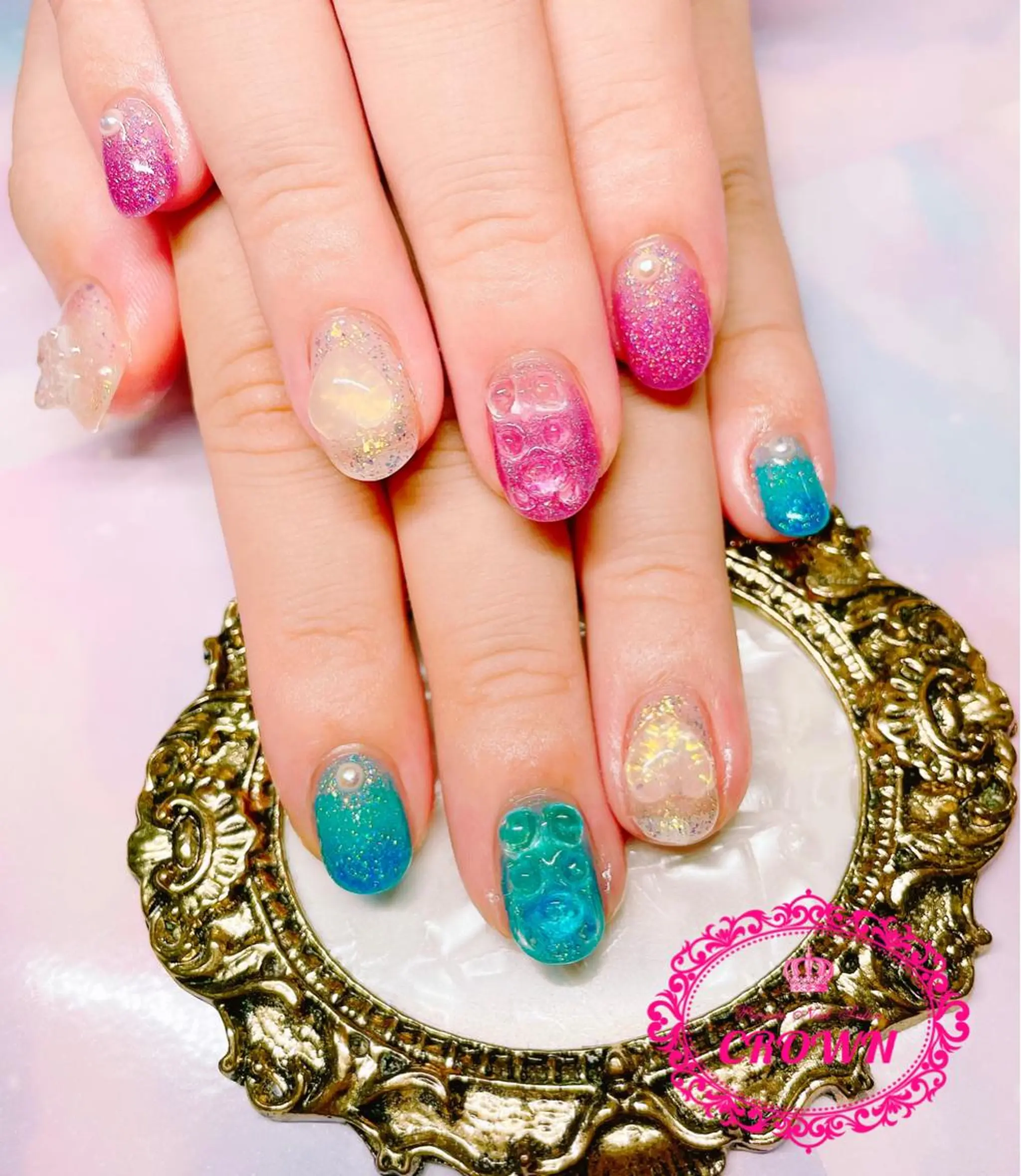 ネイル ハンドネイル CROWN プライベートサロンのネイルデザイン