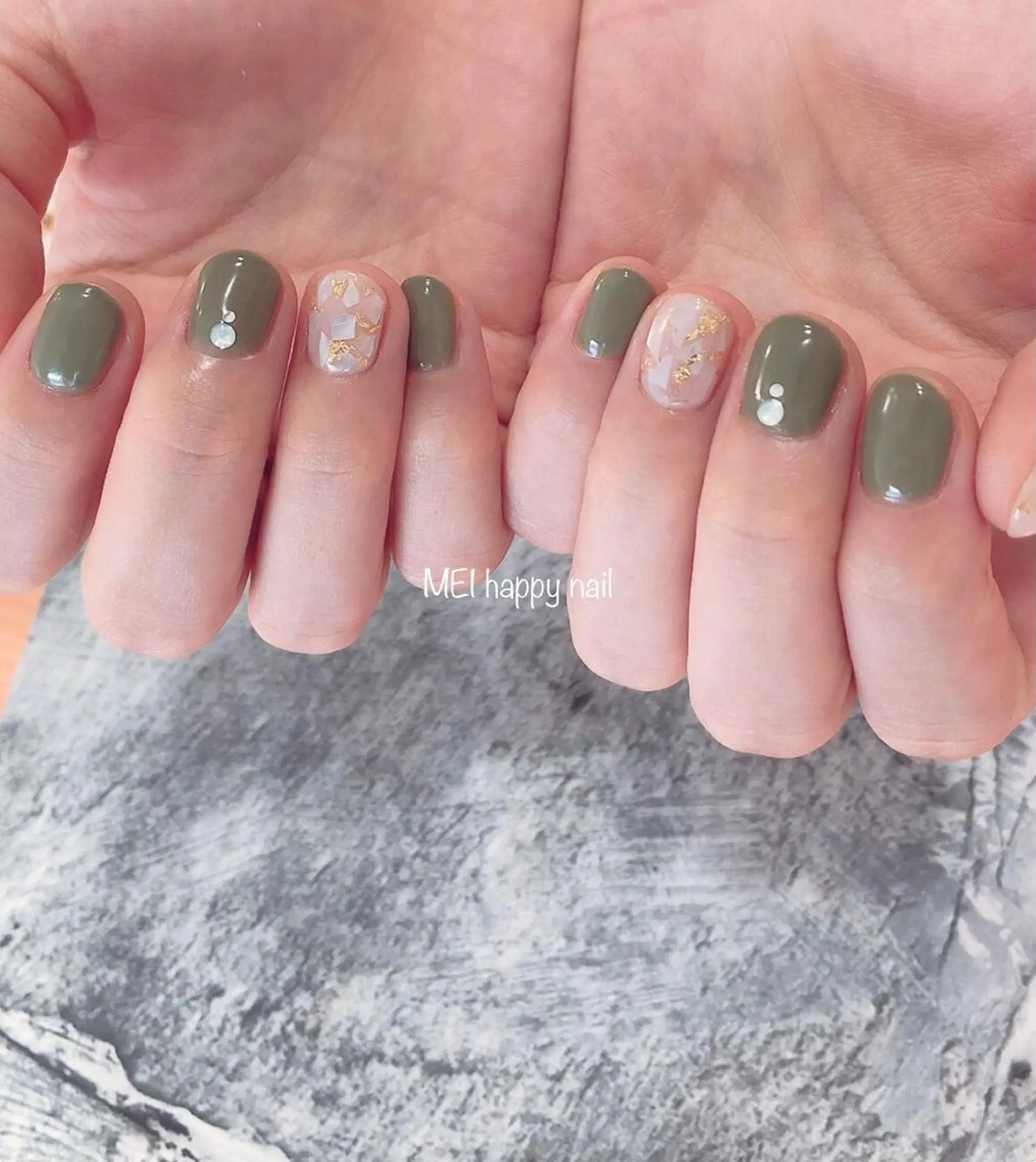 ネイル ジェルネイル パラジェル 夏ネイル 北浦和 自爪育成ケアのネイルデザイン