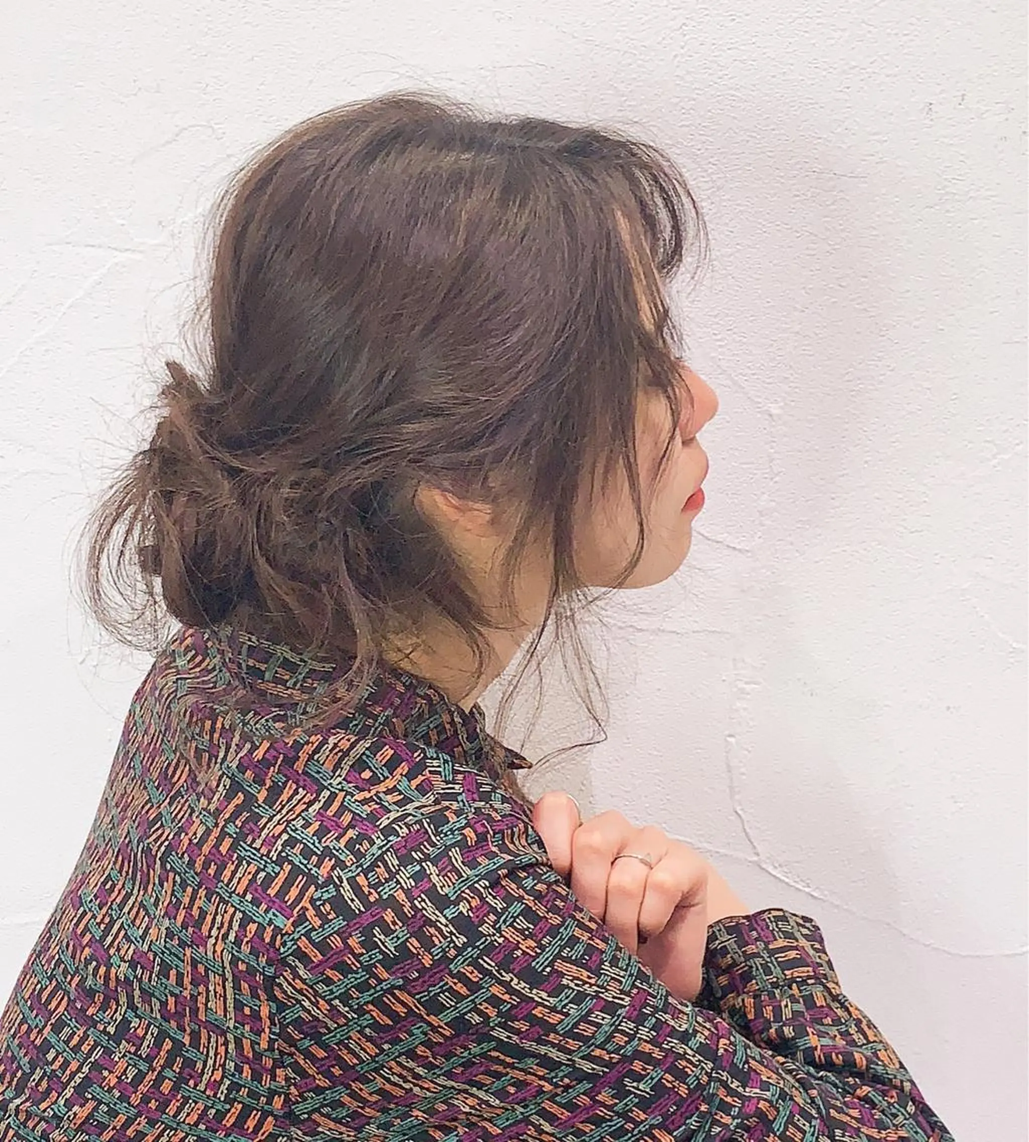 ロング カラー ヘアアレンジ ミドウチ アヤカのヘアスタイル