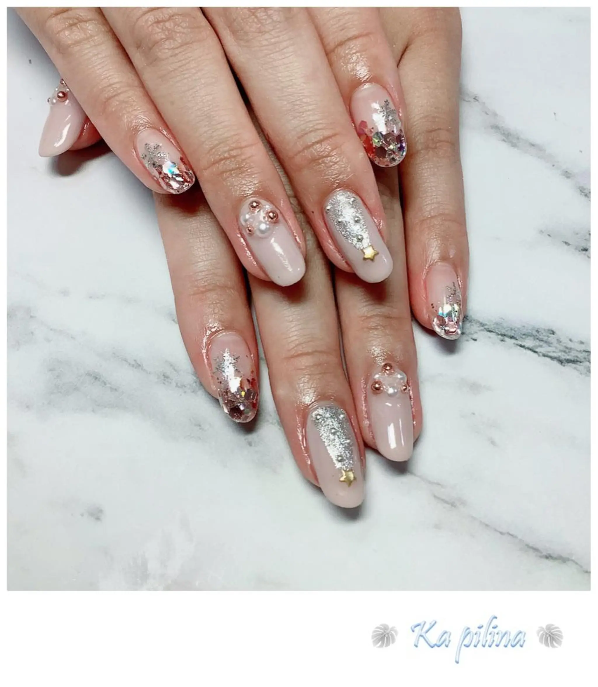ネイル 冬ネイル クリスマス Nail salon Ka pilinaのネイルデザイン