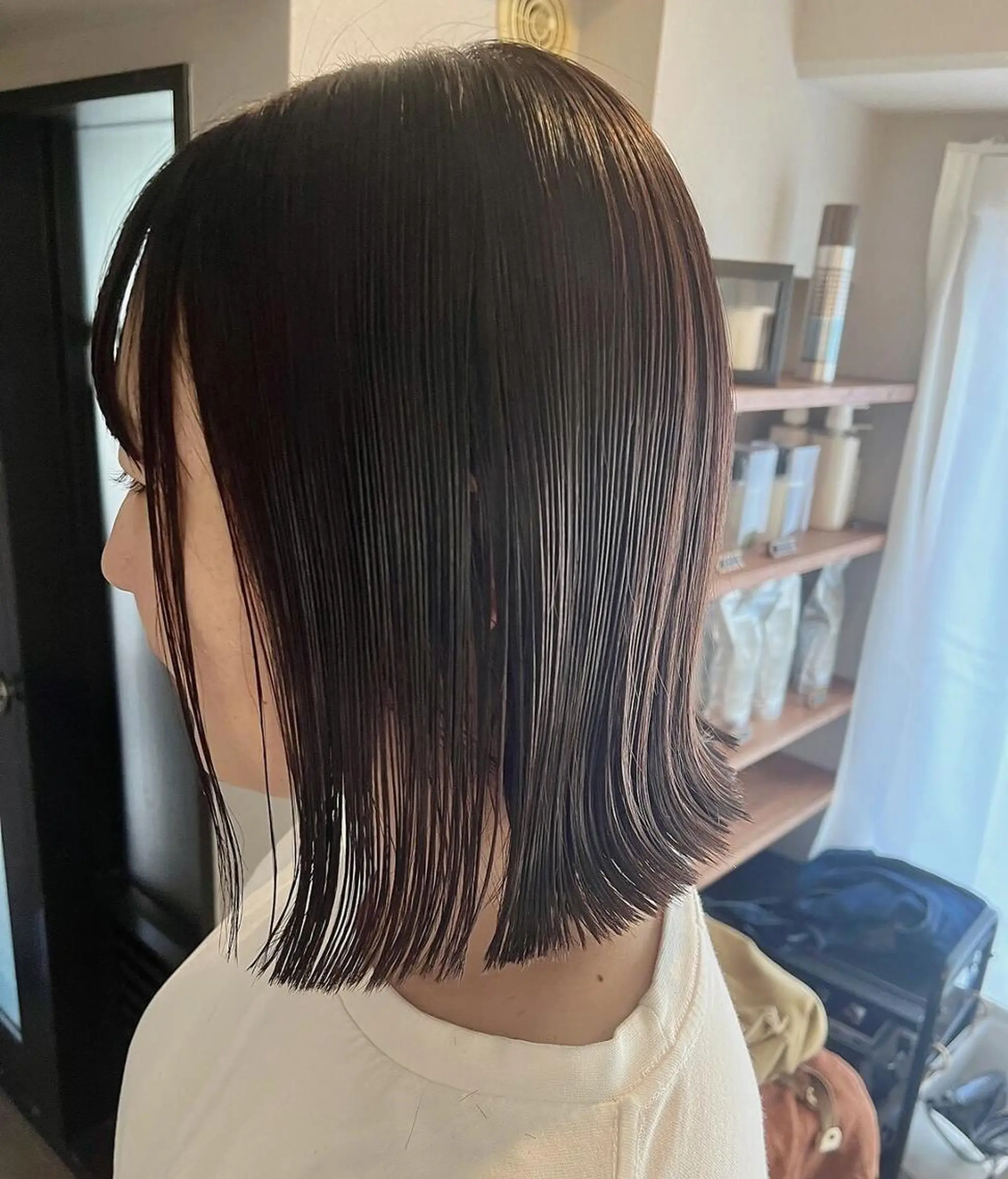 ミディアム カラー ボブ 伸ばしかけ カット ヘアカラー トリートメント 英語ok sohee ソヒ 305号室のヘアスタイル