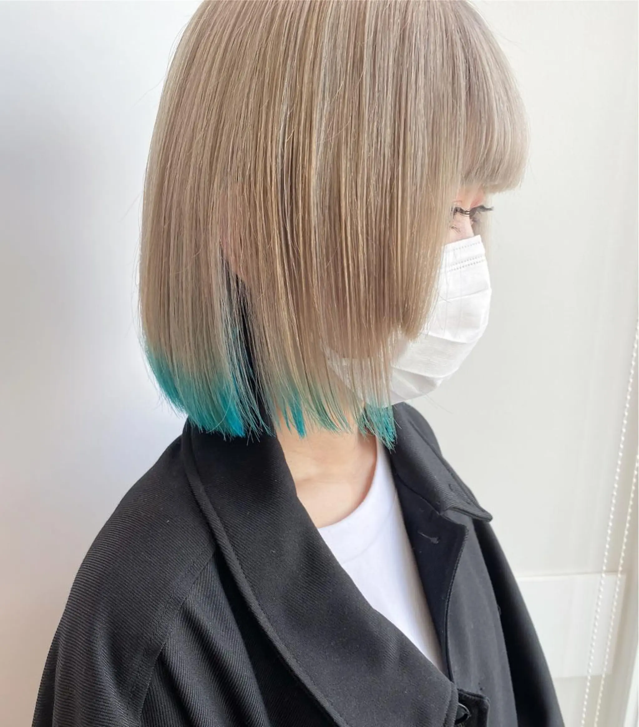 ミディアム カラー ウルフカット ハッシュカット/七海のヘアスタイル