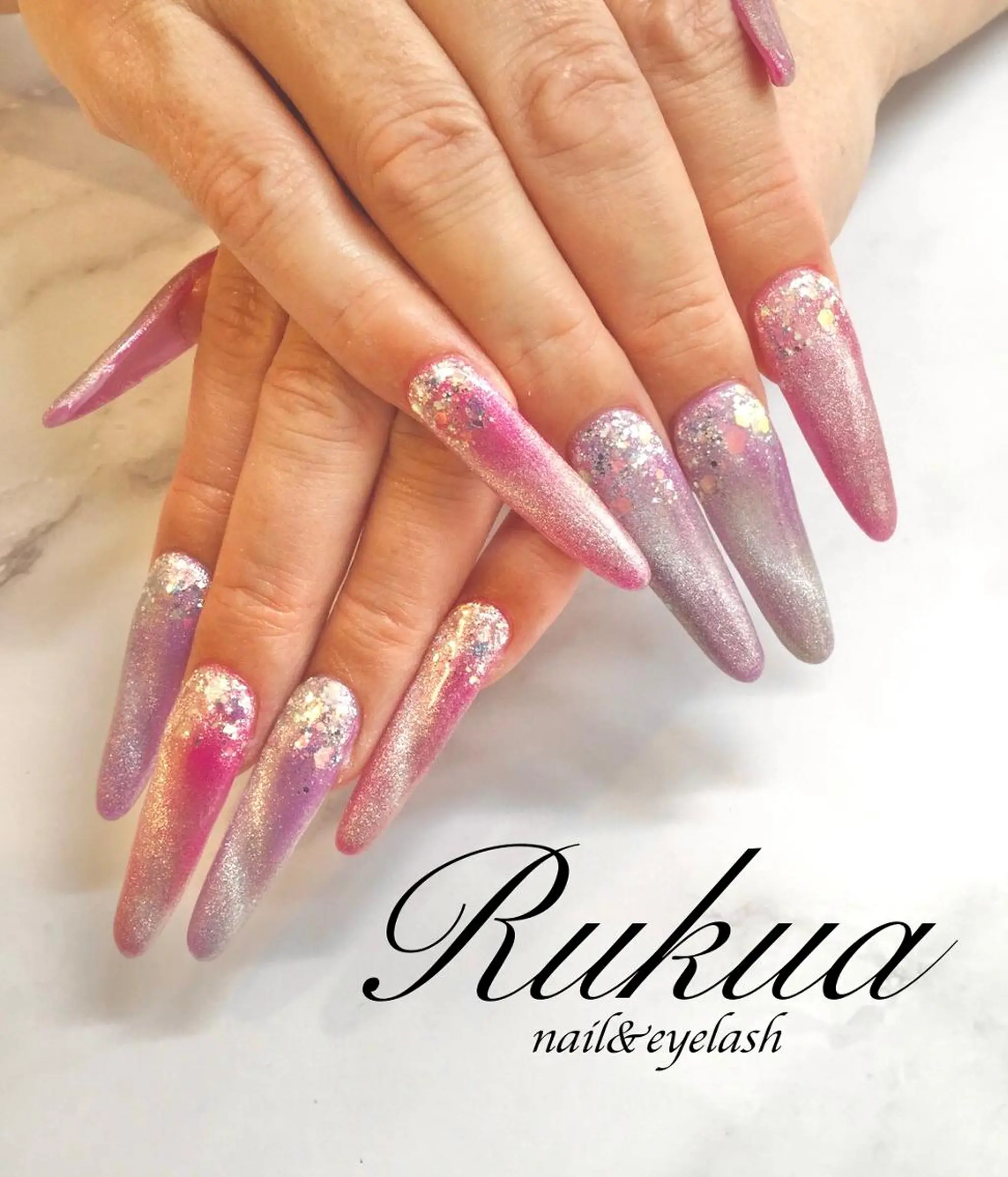 ネイル スカルプネイル Rukua Nのマツエク・マツパデザイン