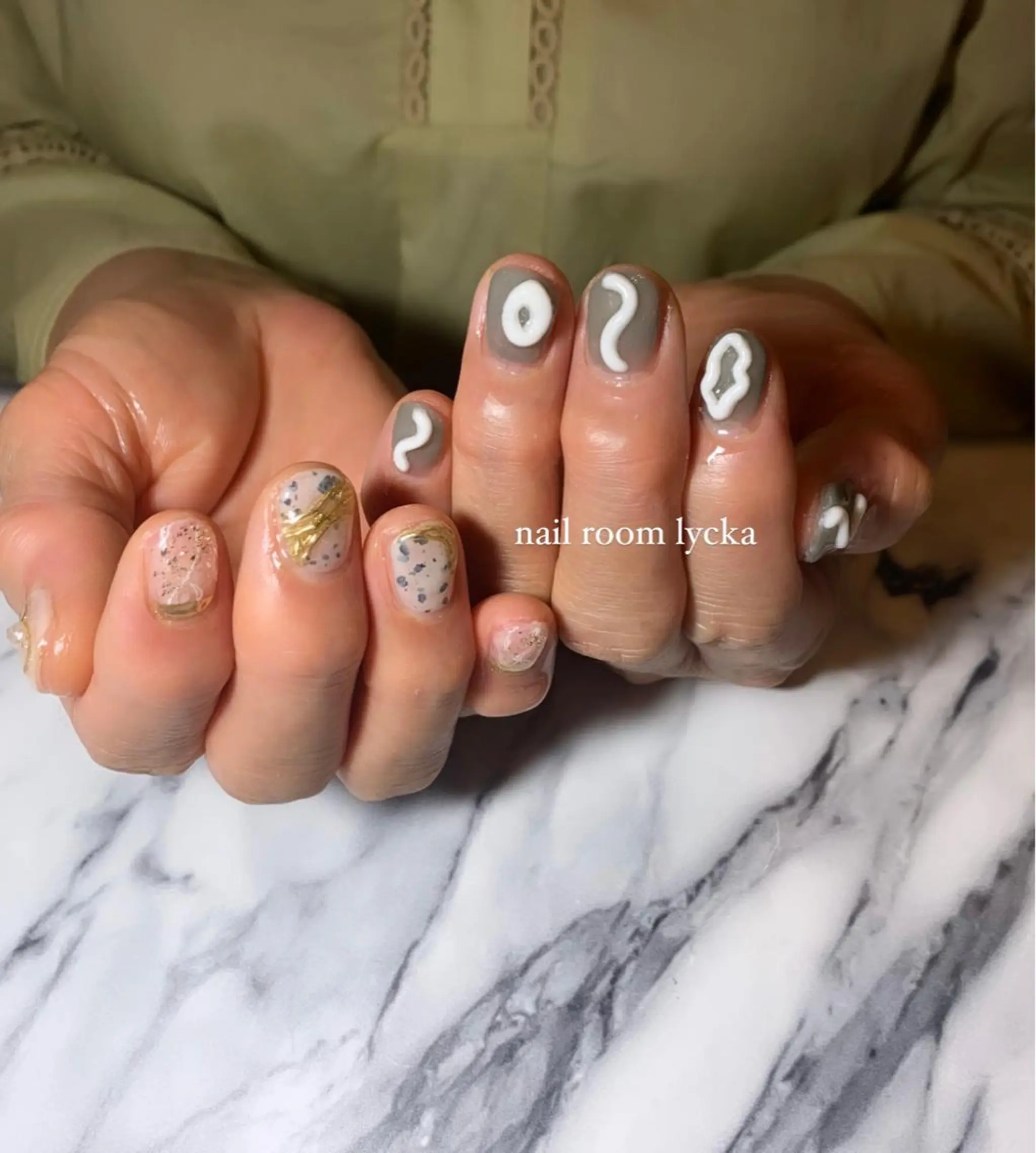 ネイル ﾈｲﾙﾙｰﾑﾘｯｶ 𝐦𝐚𝐲𝐮のネイルデザイン