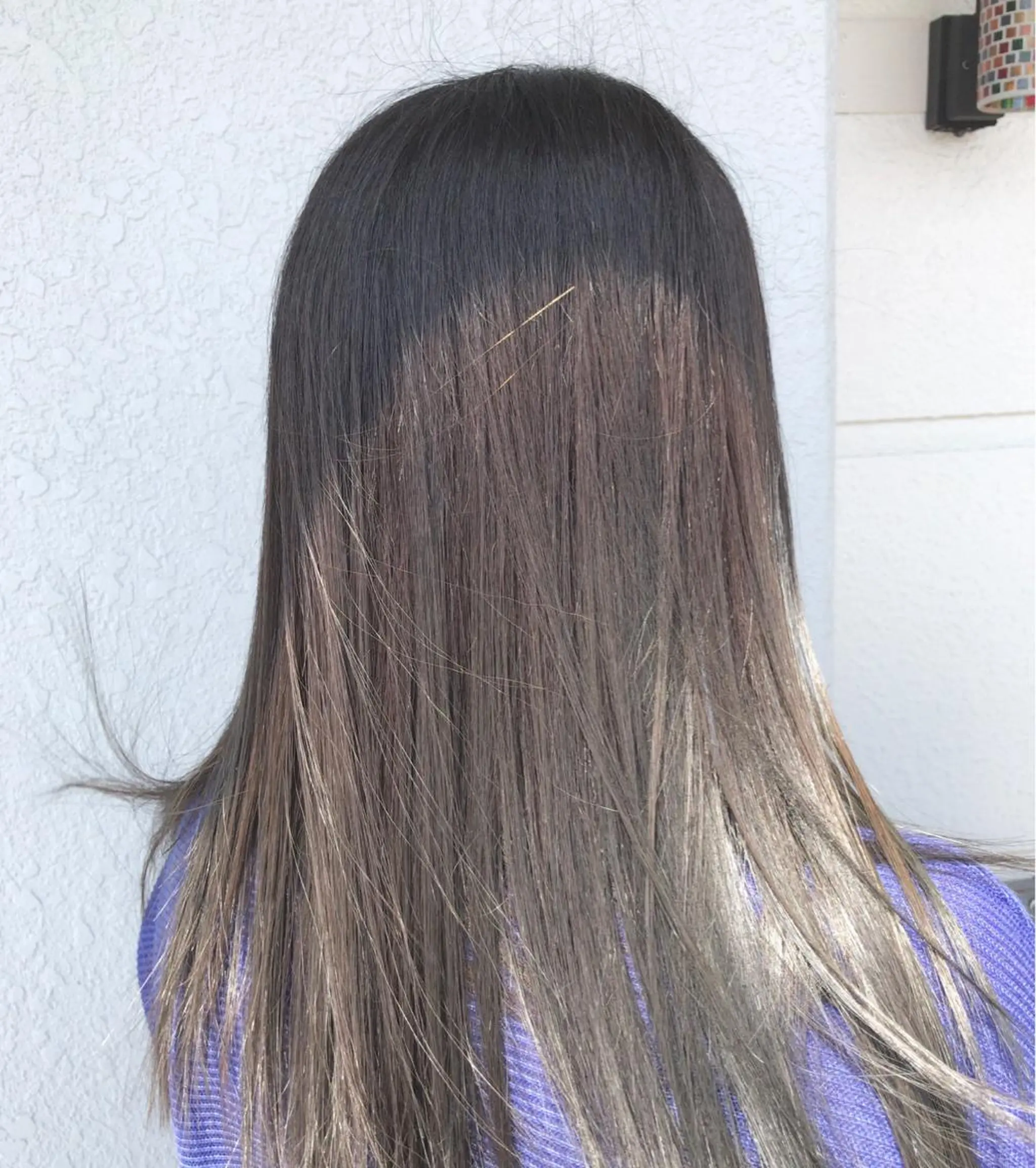 セミロング カラー レイヤーカット匠 イソザキノリユキのヘアスタイル