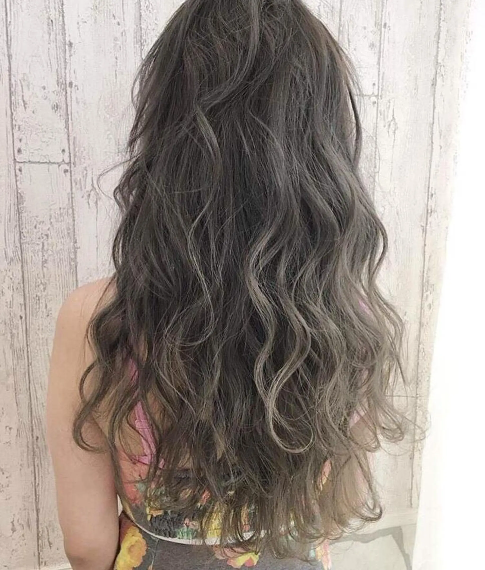 ロング カラー チビ編み込みエクステ シールEXどぅ〜すのヘアスタイル