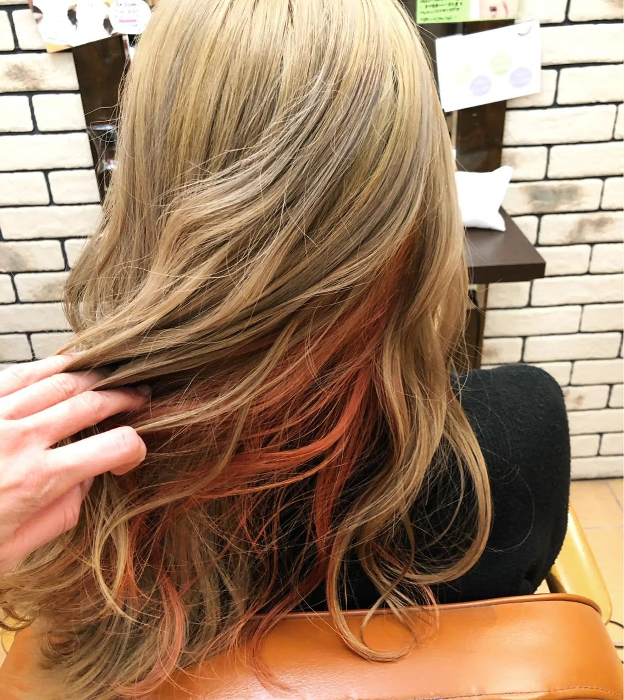 ロング カラー パーマ ヘアアレンジ entality lit所属・暖色ボブ 🍊rikakoのヘアスタイル
