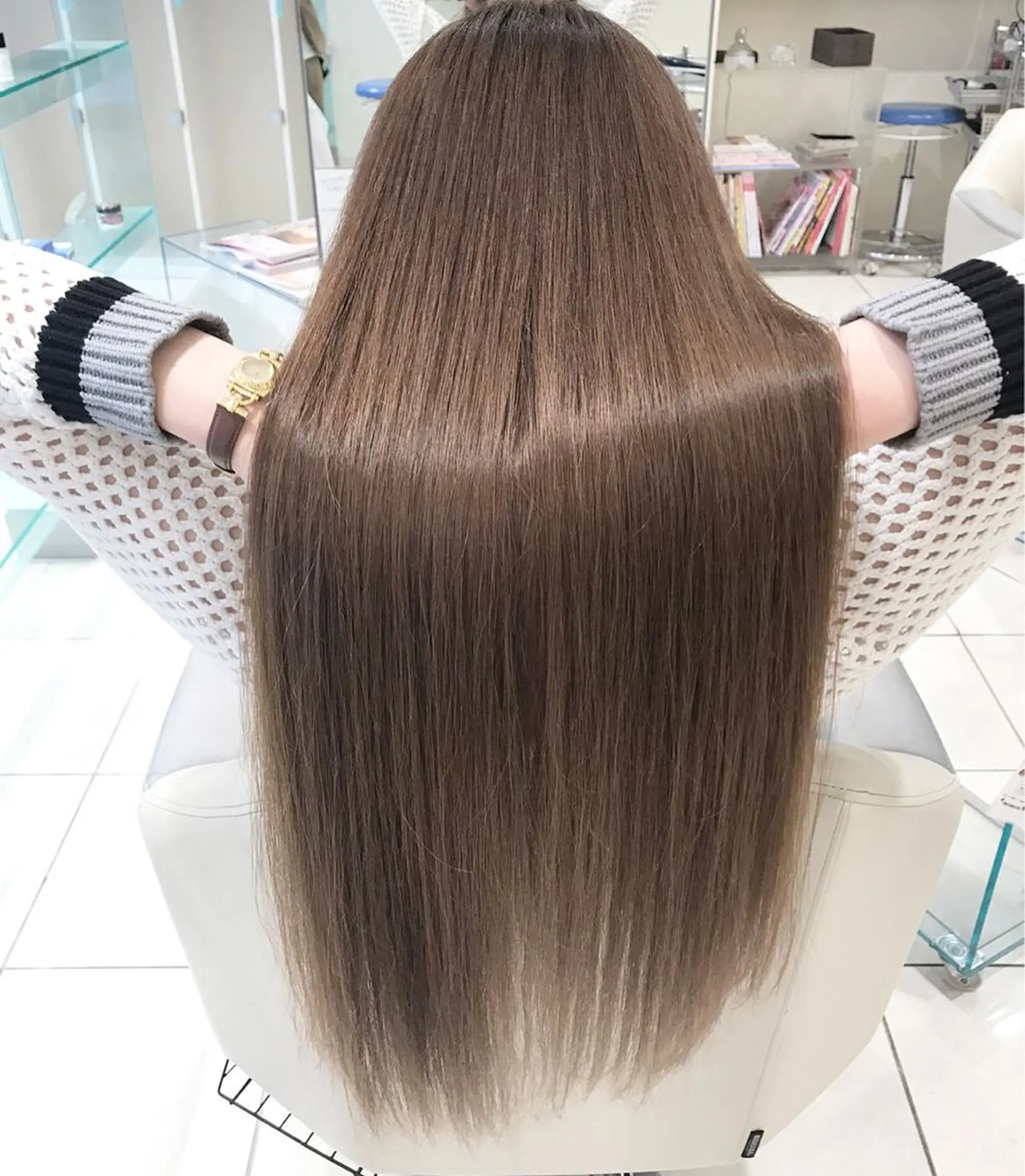 ロング カラー パーマ カット ヘアカラー トリートメント MODE K´s eau髪質改善特化のヘアスタイル