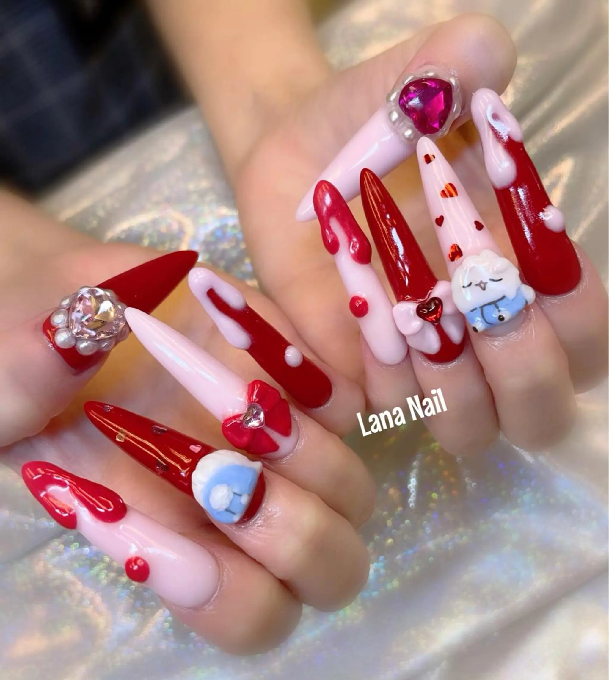 ネイル ロングネイル スカルプネイル Lana Nailのネイルデザイン