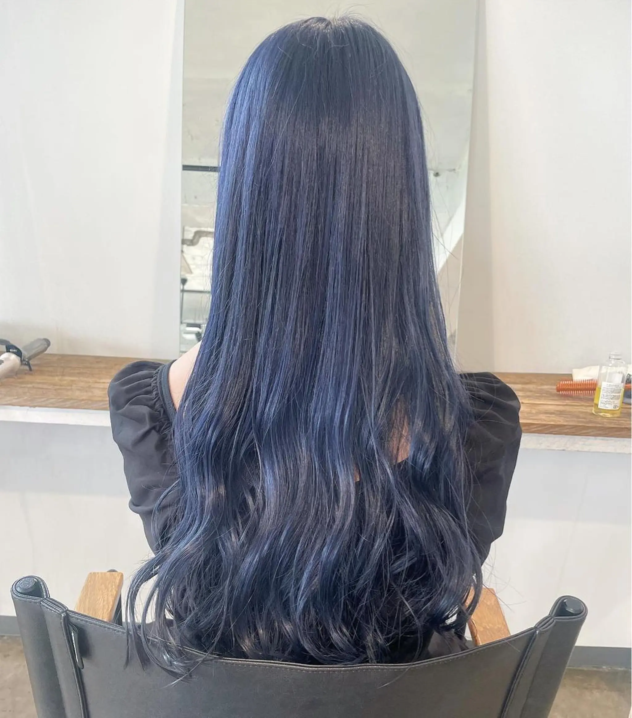 ロング カラー ブルーカラー ブルーパープル パープルカラー ヘアカラー トリートメント ハイトーン/レイヤー /ケアブリーチ石川治のヘアスタイル