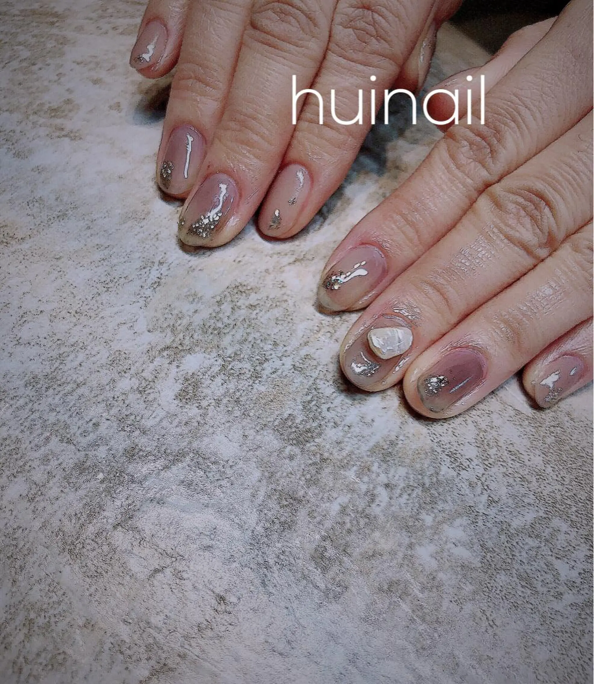 ミディアム めぐみのネイルサロン スタッフ練習のネイルデザイン