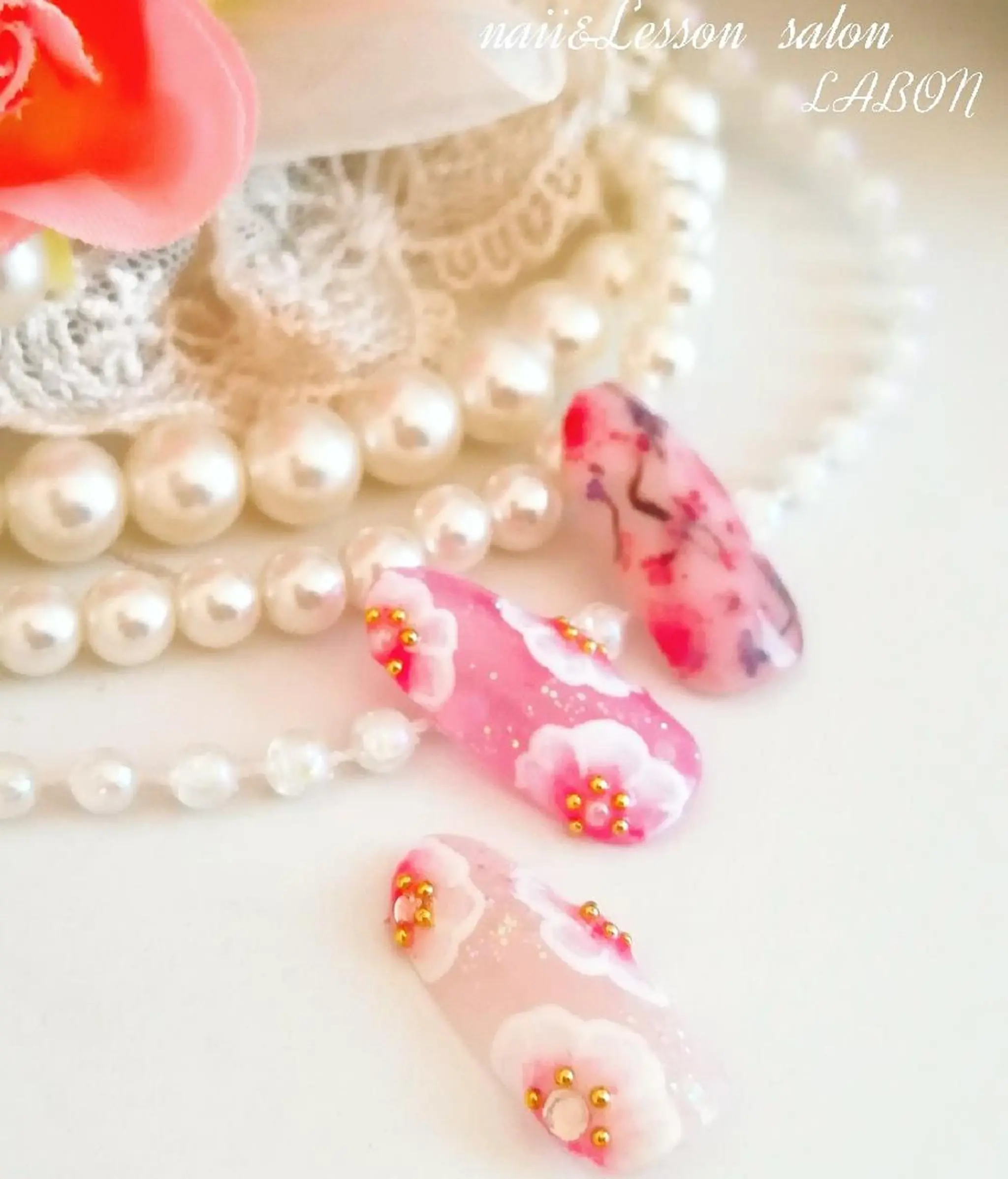 ネイル アートネイル 桜ネイル Nail salon LABONのネイルデザイン