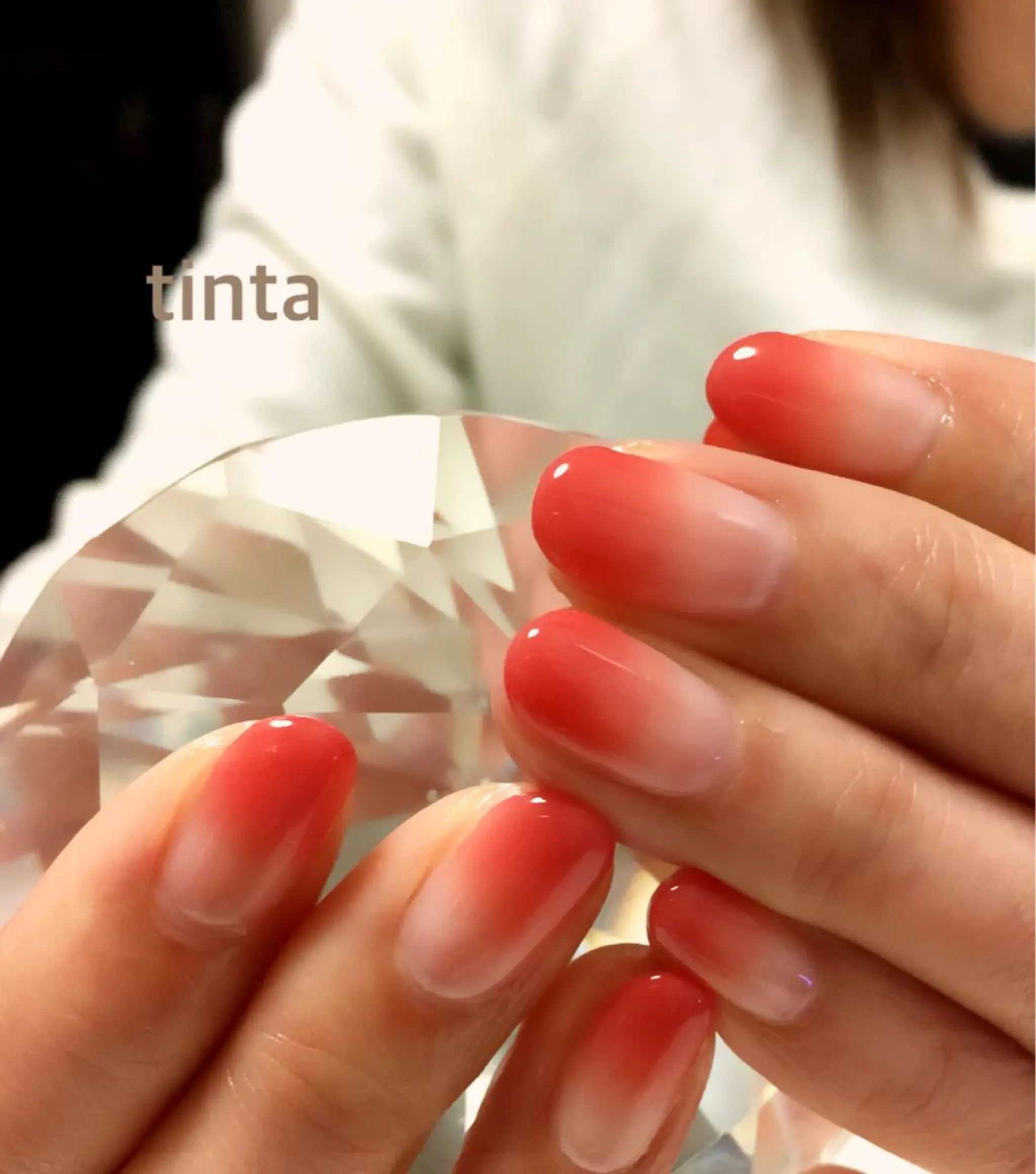 ネイル グラデーション 氷ネイル・うるうるネイル 馬場 典子のネイルデザイン