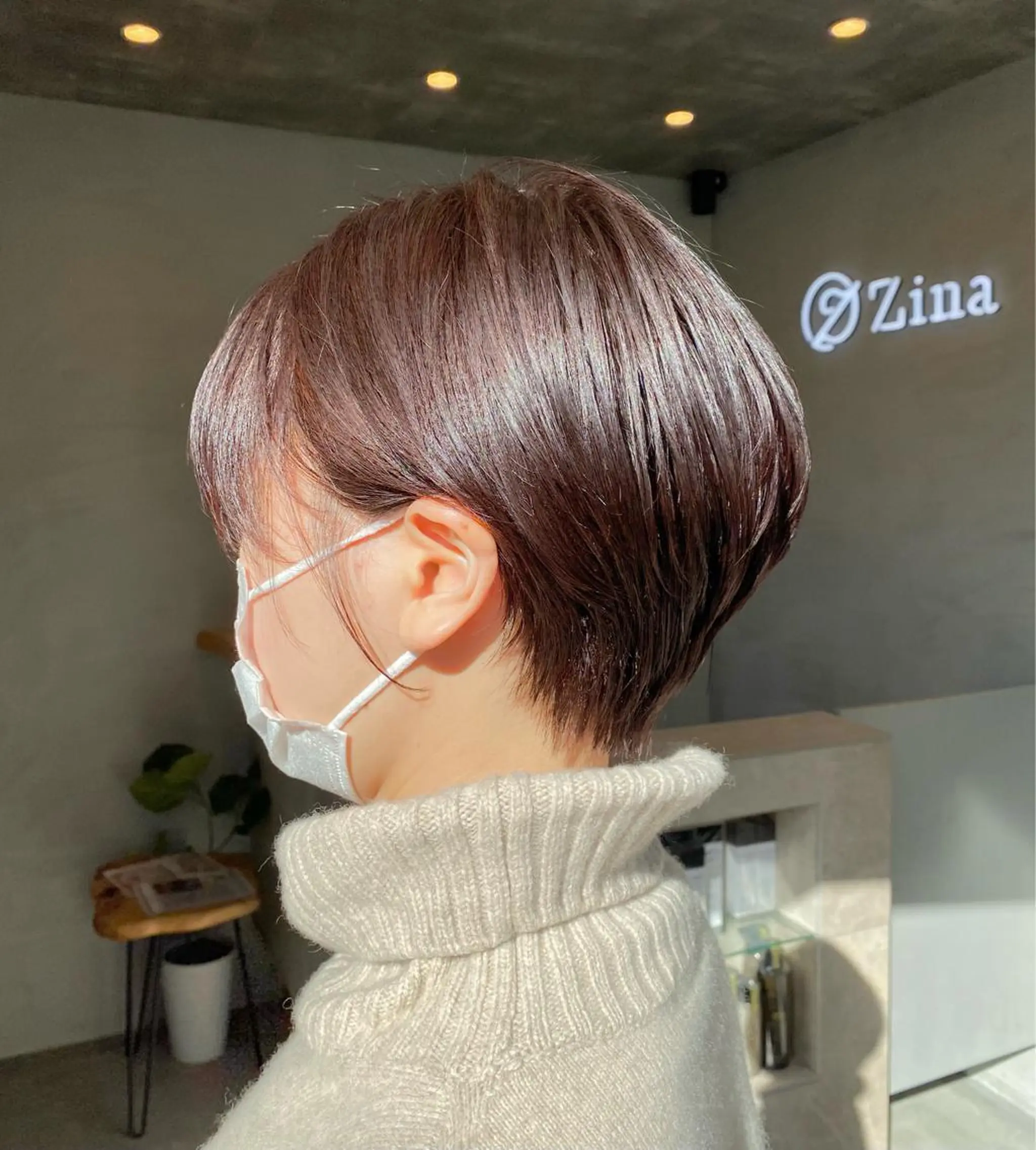 ショート ヘアアレンジ アッシュ アッシュグレー アッシュグレージュ ピンクブラウン くせ毛 💟髪質改善✴︎艶髪 /ヤマザト🦋のヘアスタイル