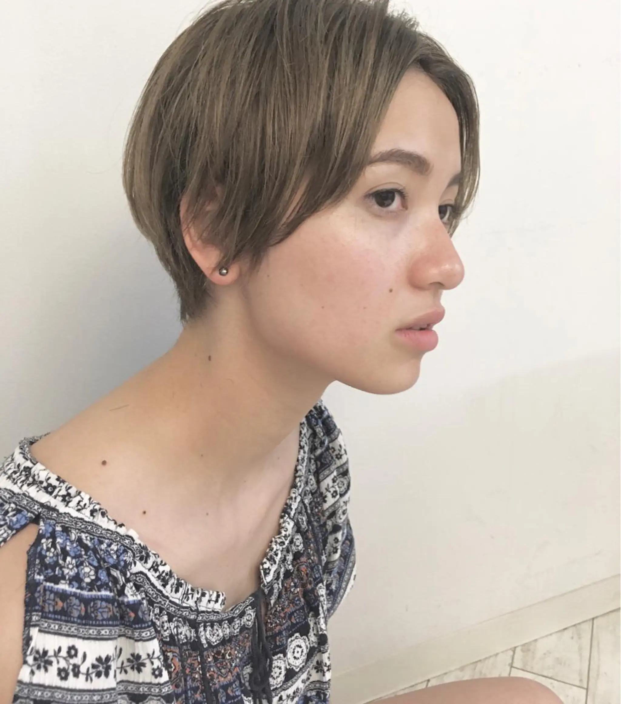 ショート カラー カット ヘアカラー トリートメント Hareru 豊田 修廣のヘアスタイル
