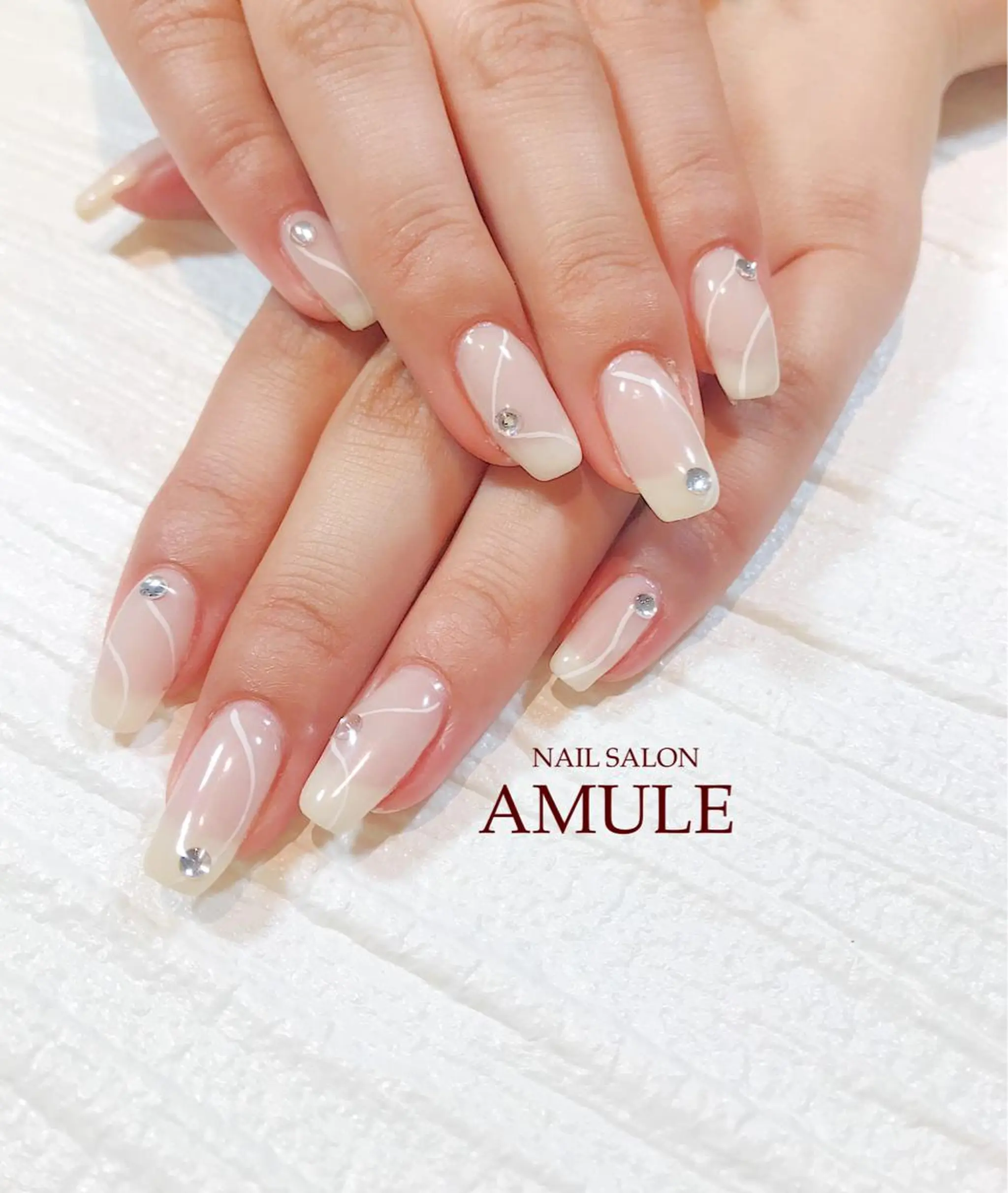 ネイル アートネイル ジェルネイル ワンカラーネイル ハンドネイル NAILSALON AMULEのネイルデザイン