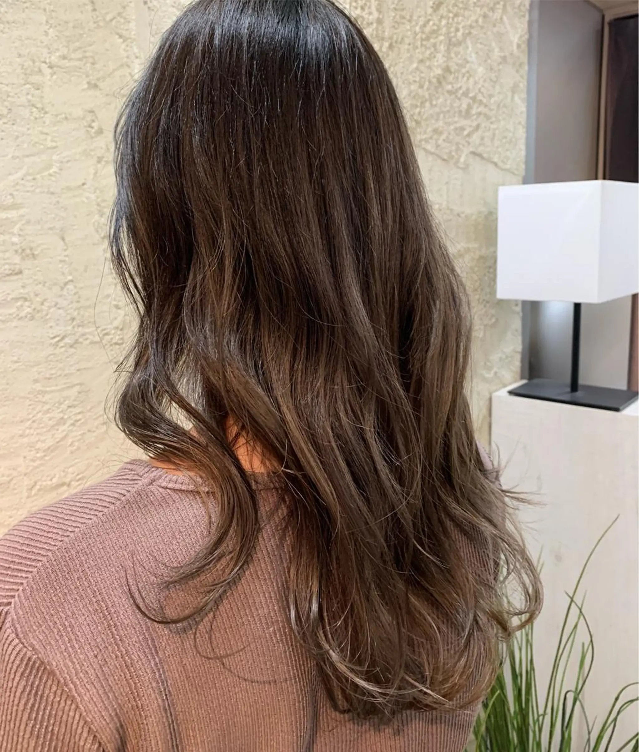 ロング カラー グラデーションカラー 髪質改善ストレート/ ブリーチ／渋谷　福田のヘアスタイル