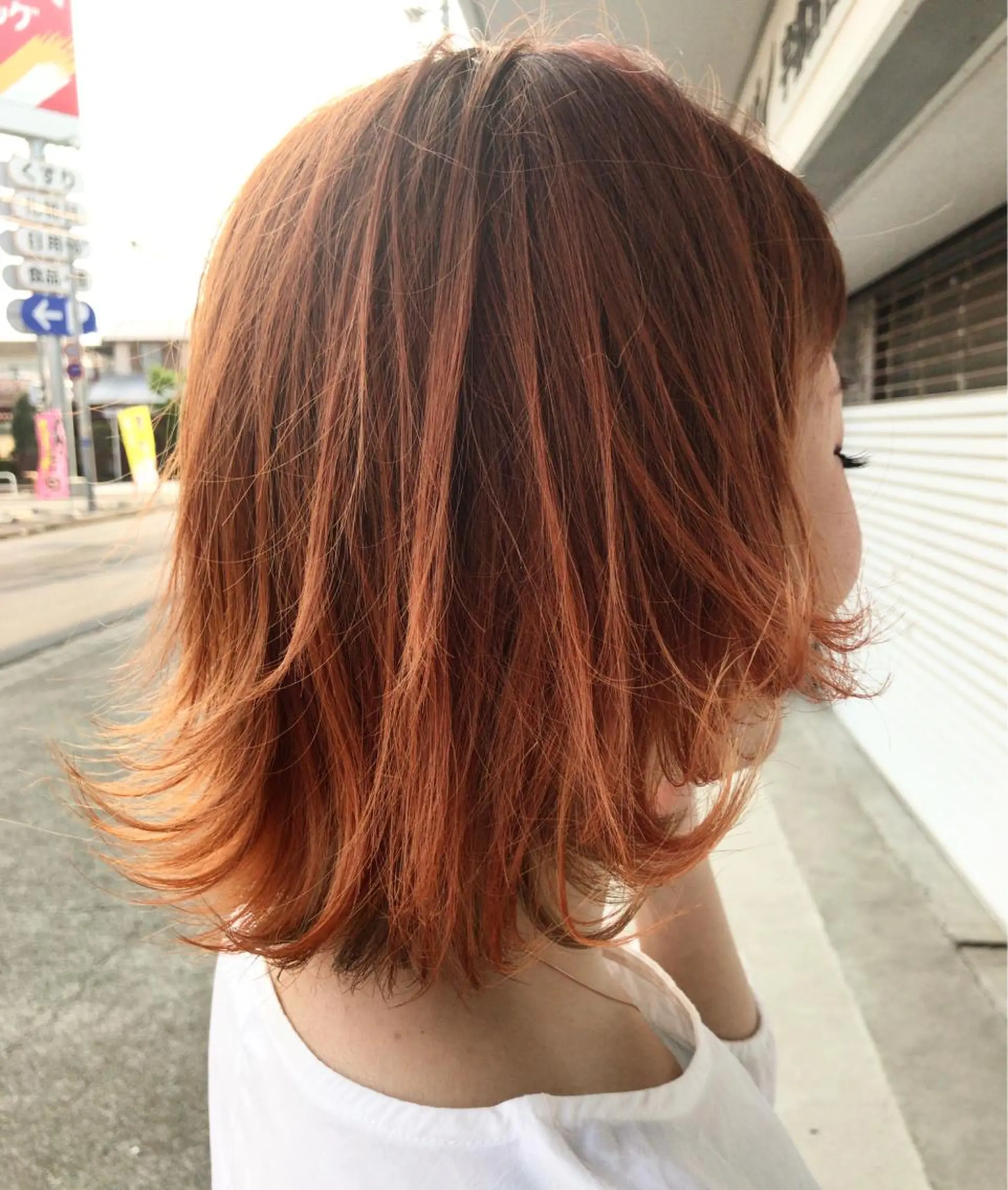 ミディアム カラー レイヤーカット匠 イソザキノリユキのヘアスタイル
