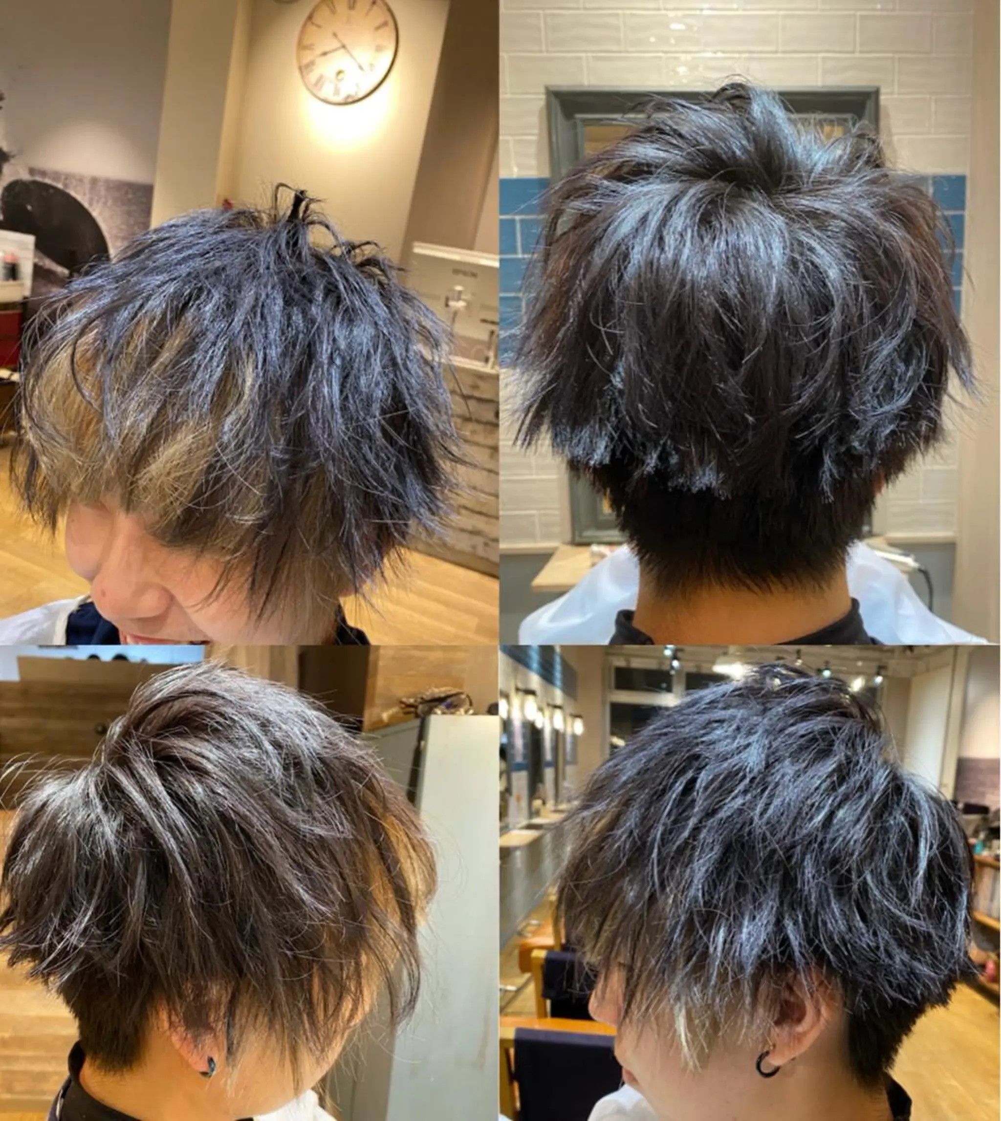ショート カラー パーマ ヘアアレンジ メンズ 🔥メンズ特化渡辺 🔥ブリーチカラーのヘアスタイル