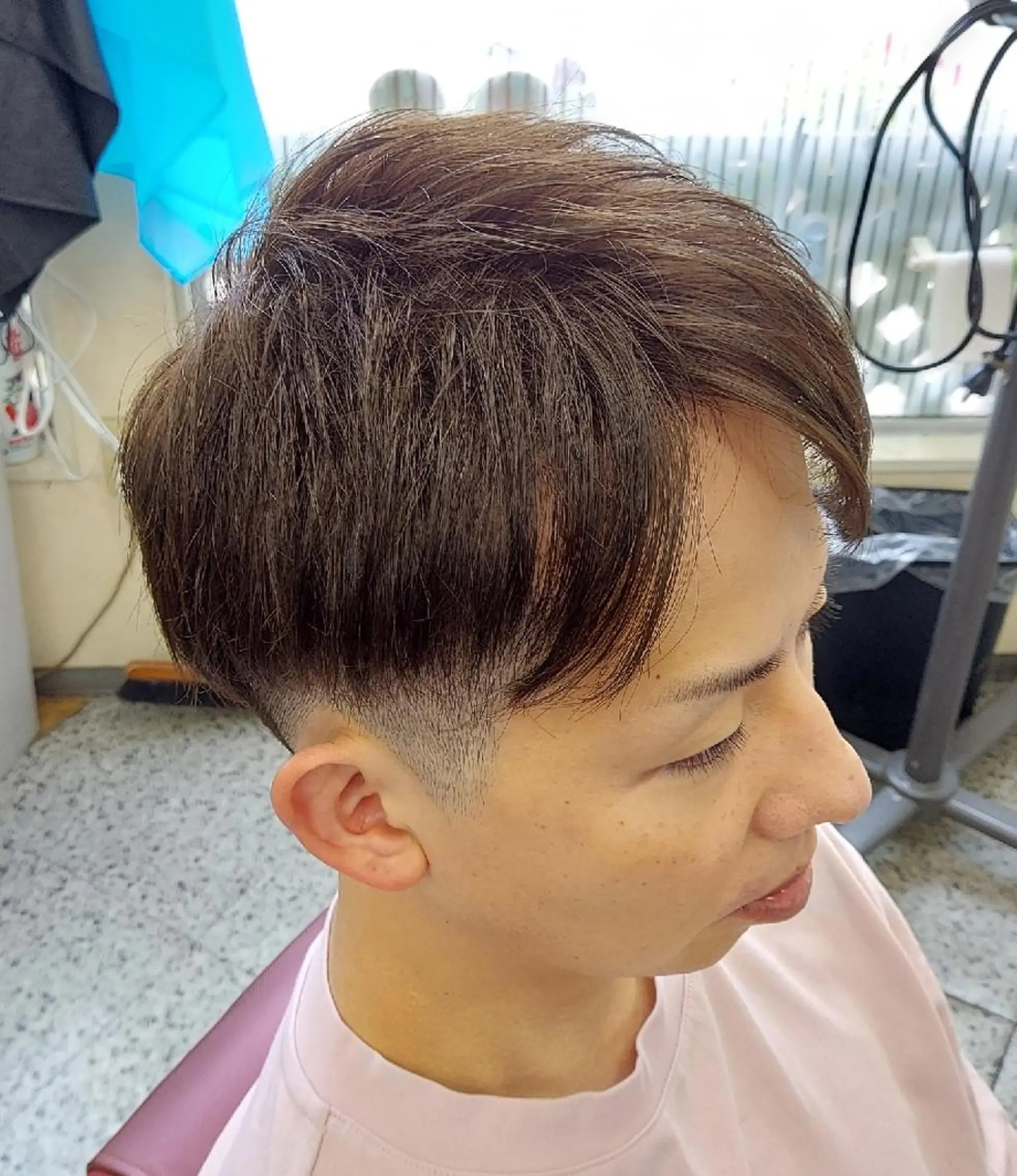 ミディアム カット ヘアカラー 河合 勇喜のヘアスタイル