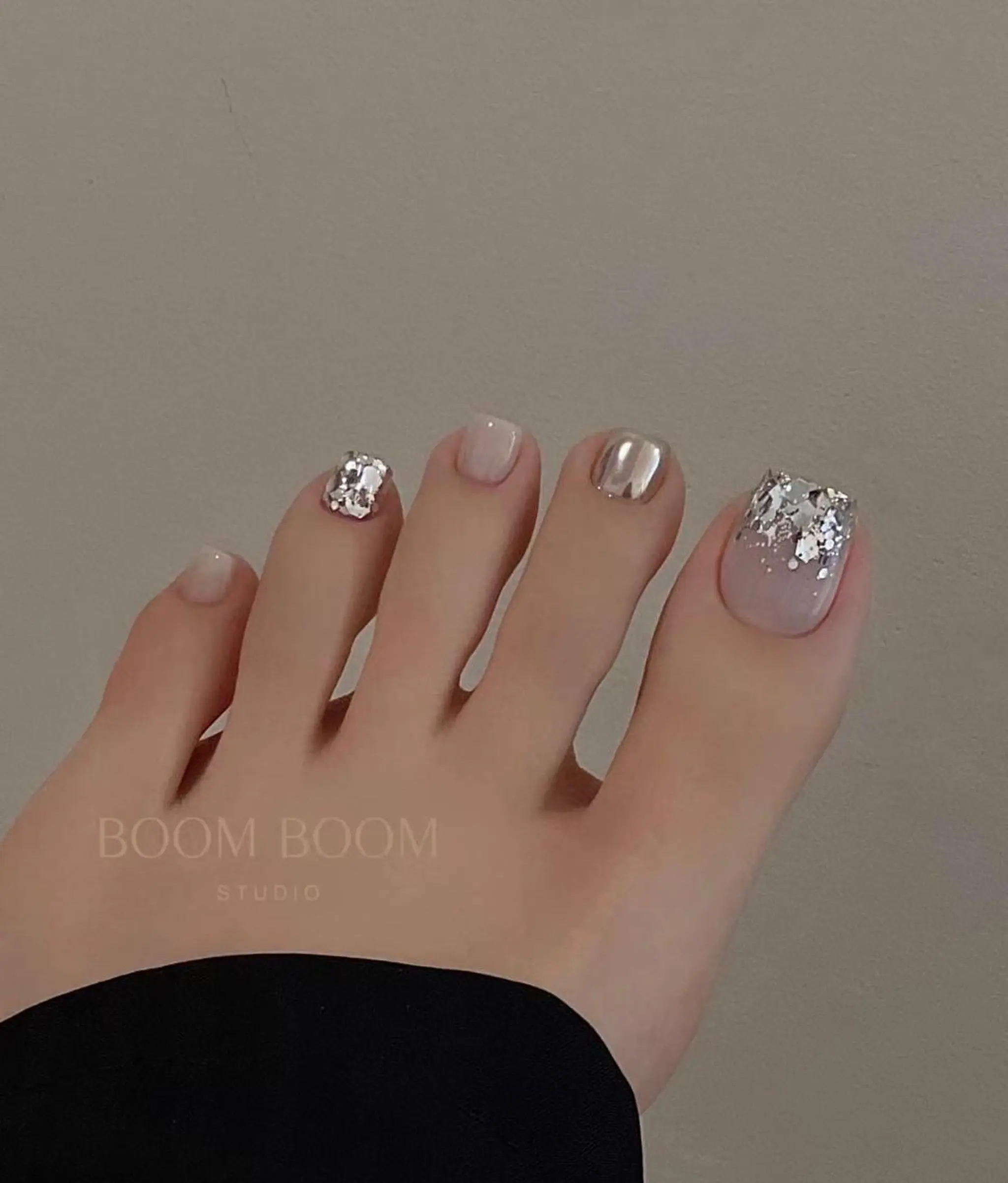 ネイル アートネイル オーロラネイル クリアネイル フレンチネイル ジェルネイル 前田 芽のネイルデザイン