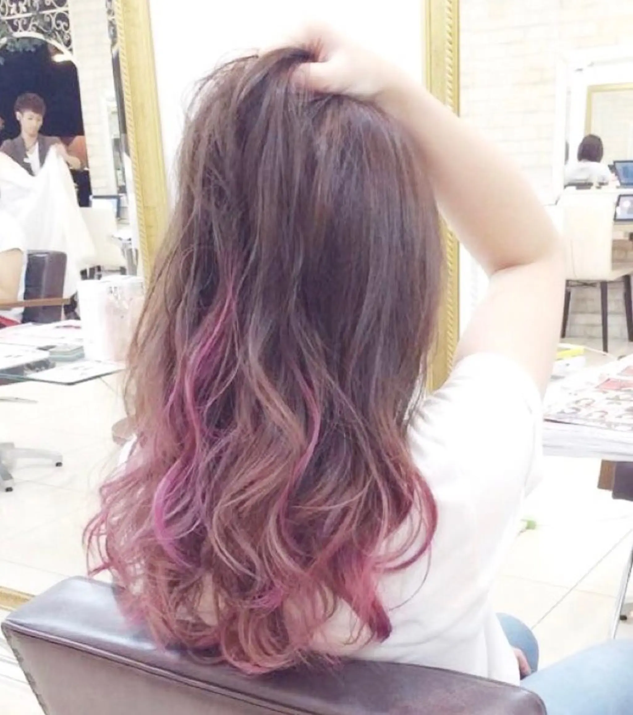 ロング カラー パーマ ヘアアレンジ ナチュラル艶ヘア 🌸内田彩香のヘアスタイル