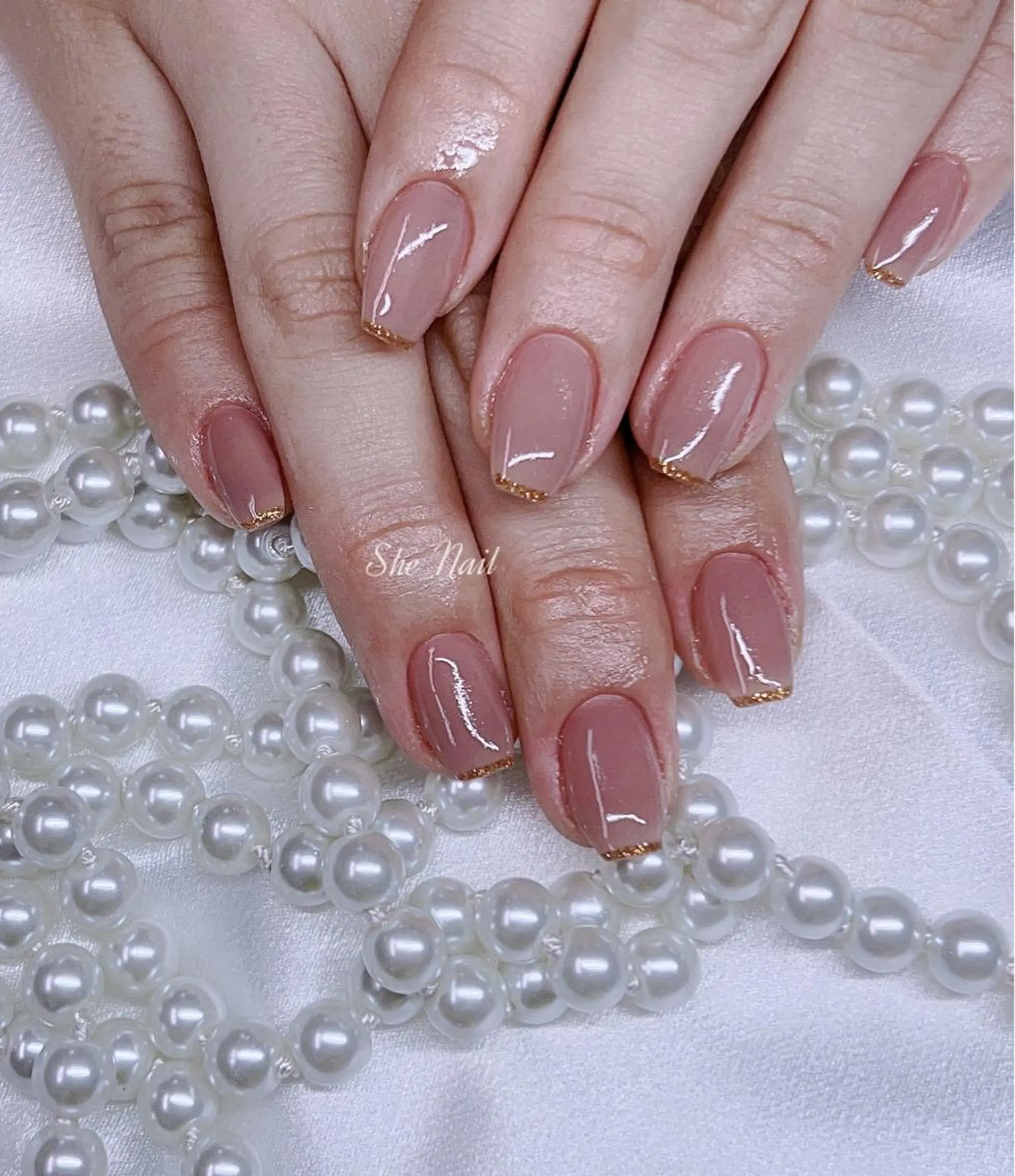 ネイル グラデーション ラメ(グリッター) ラメグラデーション マグネットネイル 持ち込み She   Nail所属・ISA_ BELLAのネイルデザイン