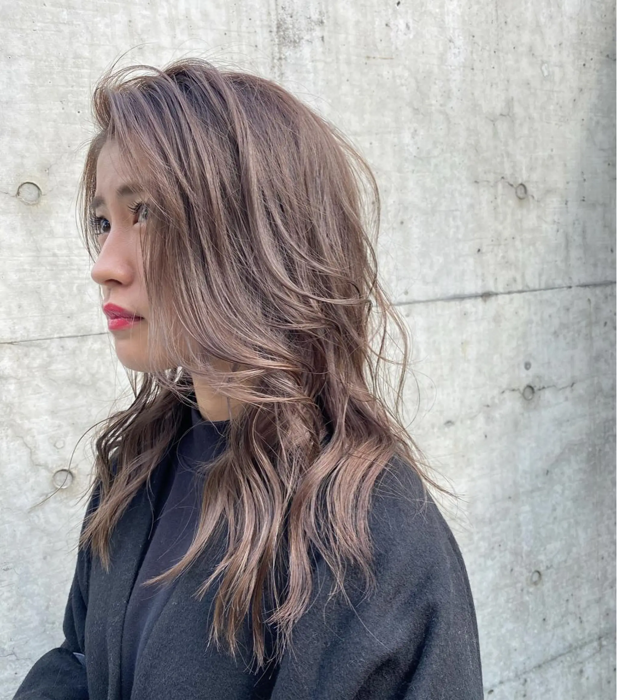 セミロング カラー パーマ ヘアアレンジ メンズ キッズ ネイル マツエク・マツパ レイヤー／顔周り 韓国ヘア森田和貴のヘアスタイル