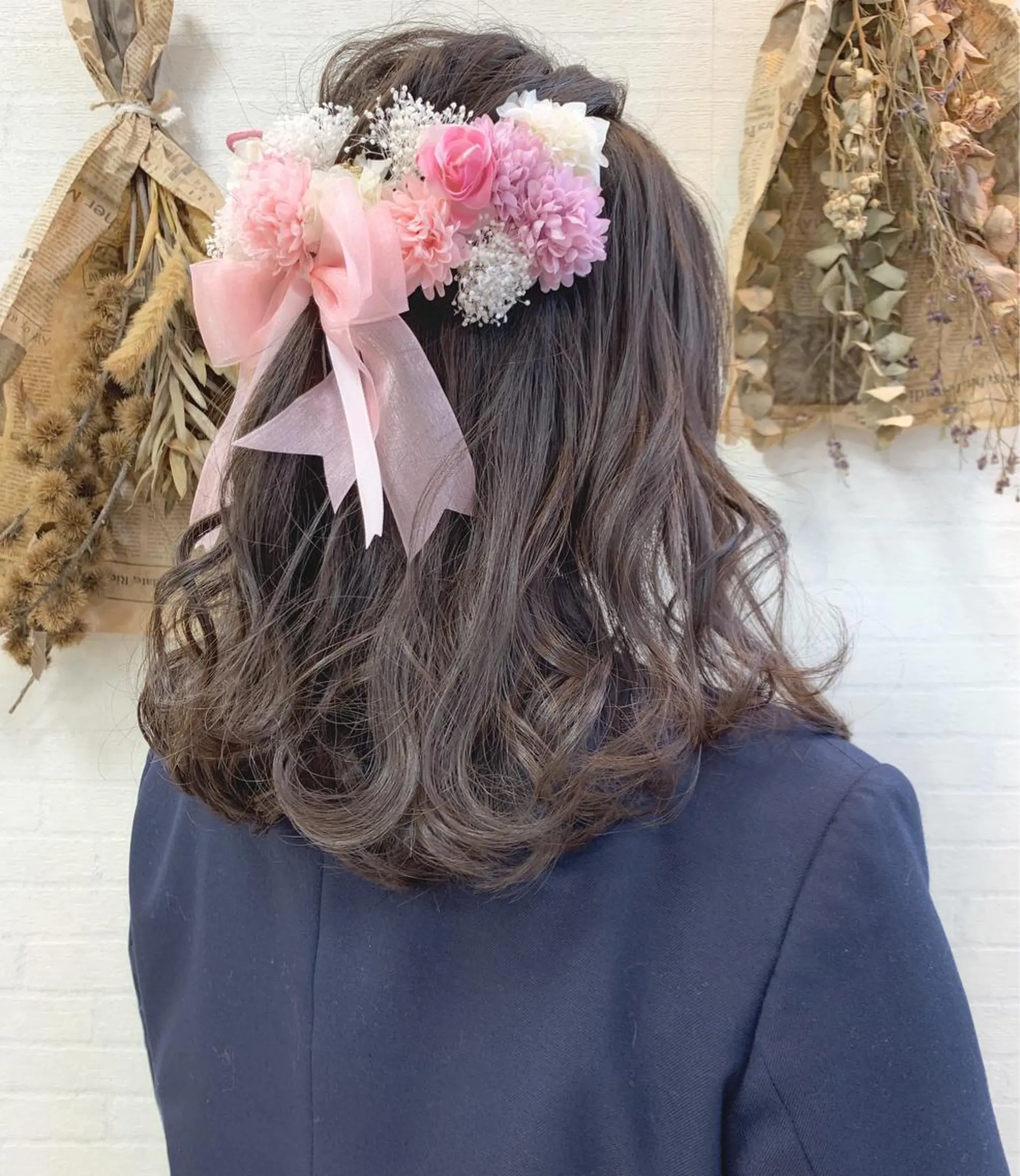 ヘアアレンジ 卒業式のヘアスタイル 立川 奈那子のヘアスタイル