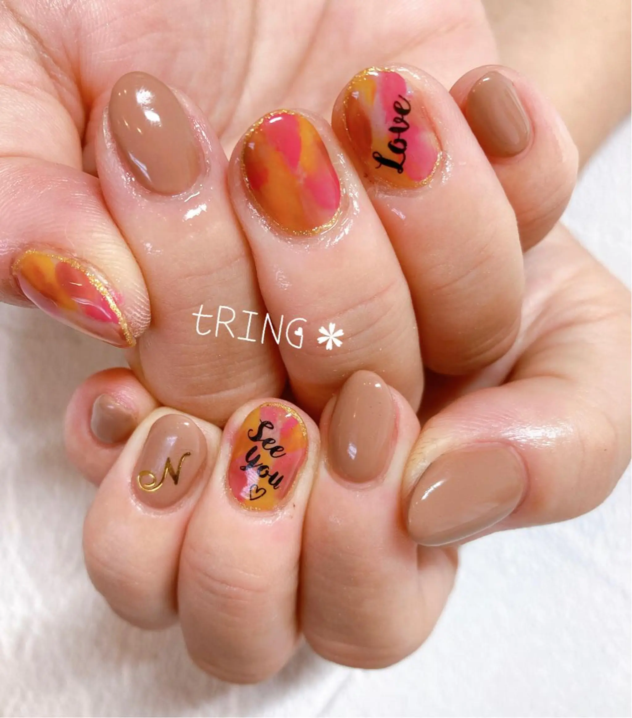 ネイル ハンドネイル tRING* しいの木台のネイルデザイン