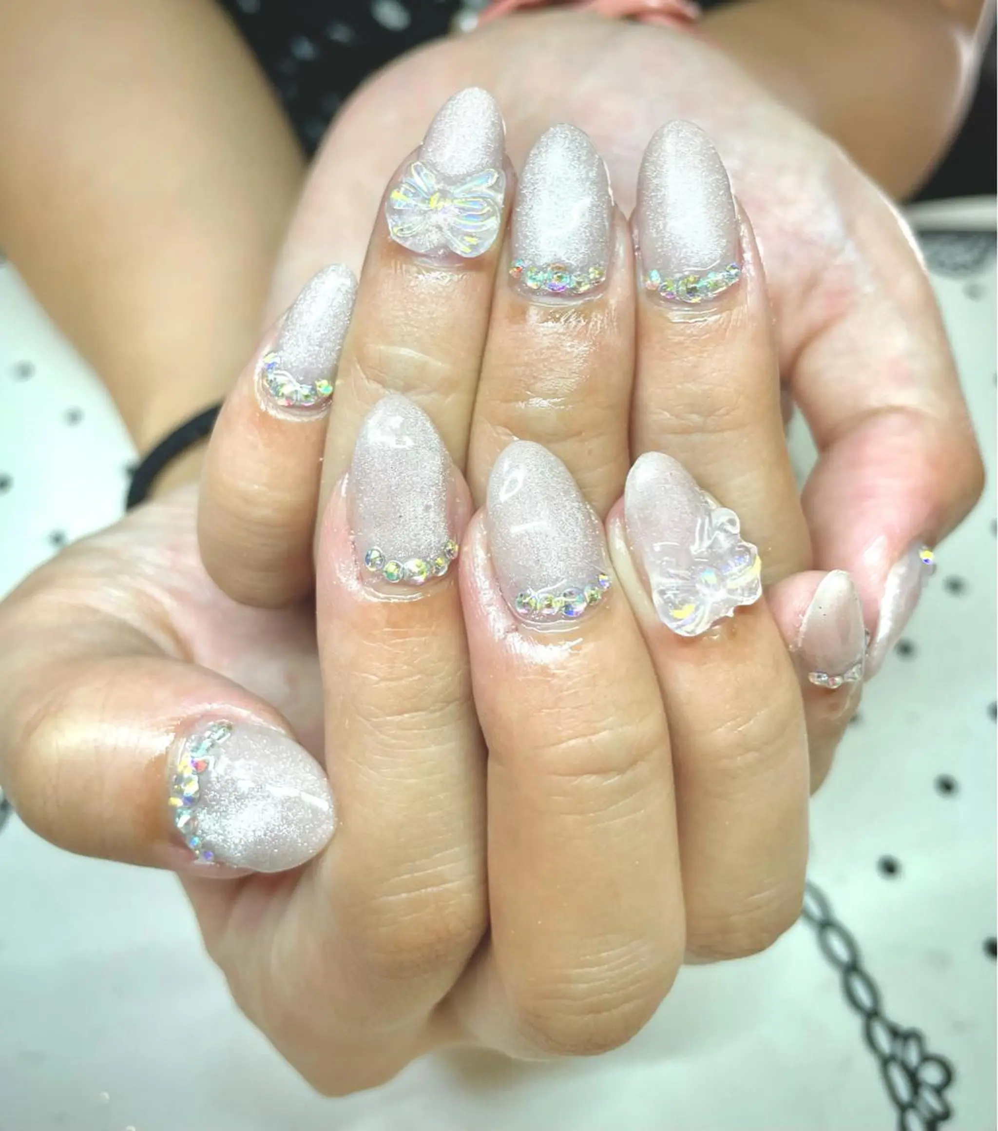 ネイル リボン ハンドネイル nailist cocoのネイルデザイン