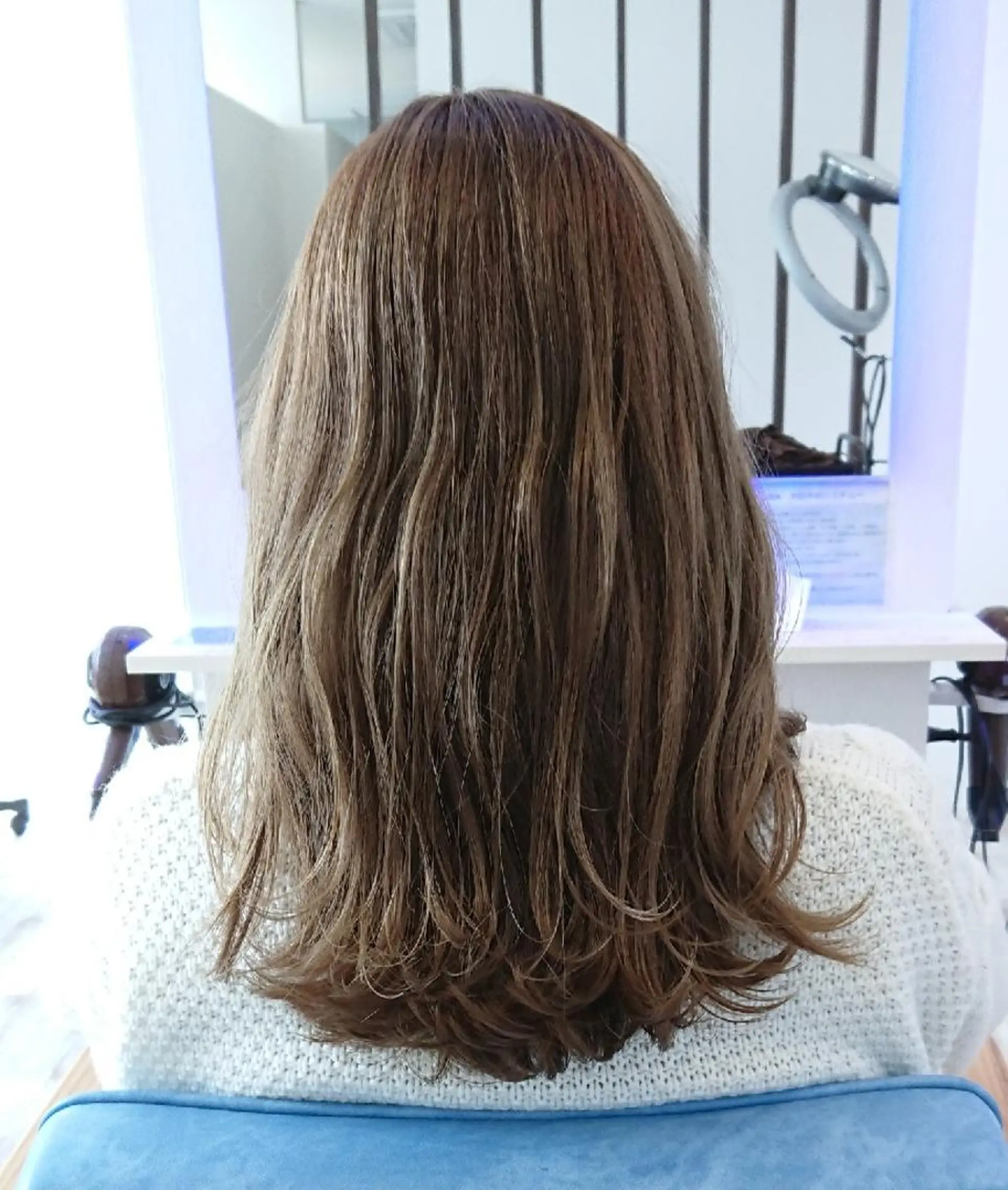 セミロング カラー ヘアアレンジ 小林 伸行のヘアスタイル