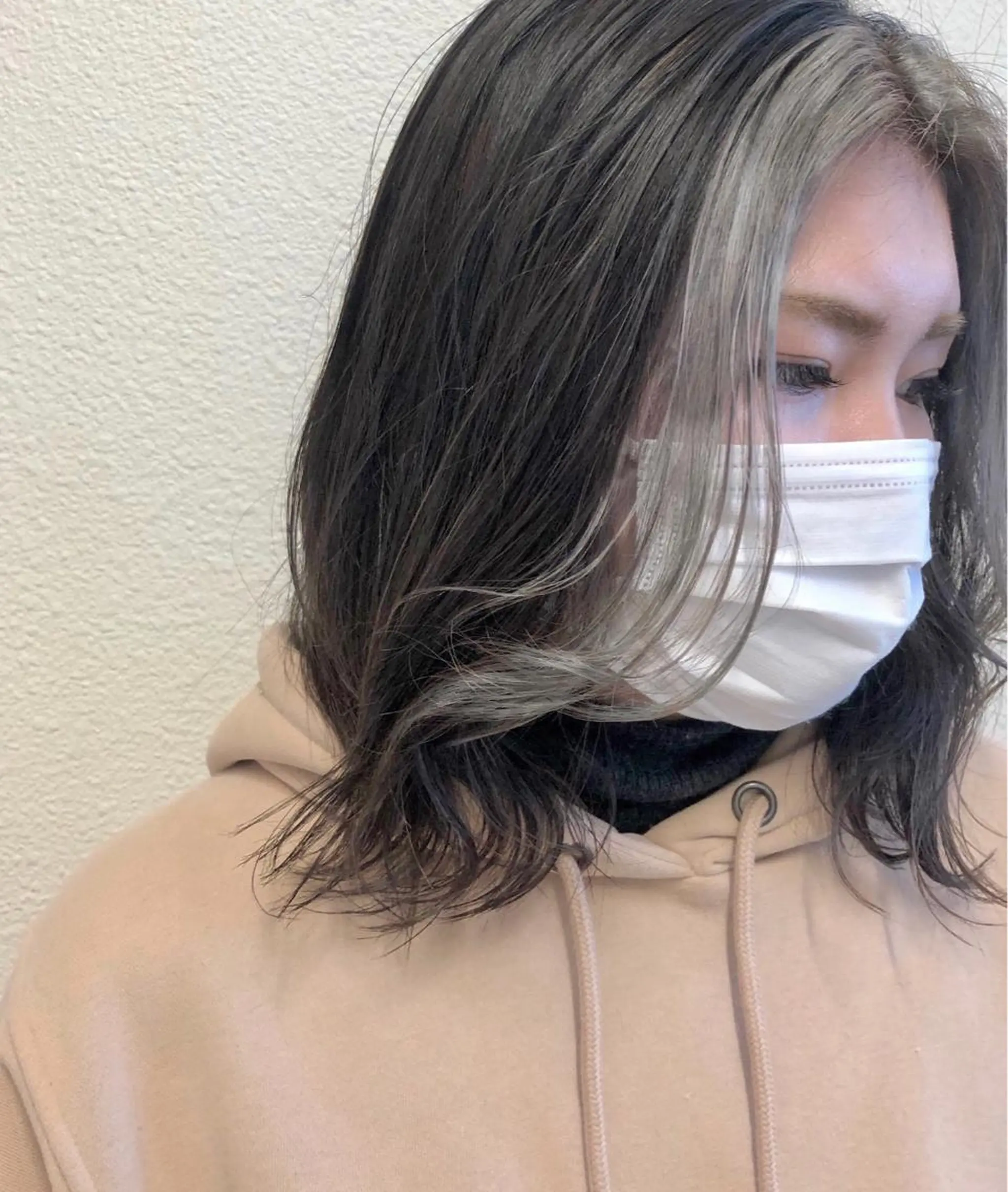 ミディアム カラー ミストバング  フェイスフレーミング カット ヘアカラー 🌼こやま かおり🌼のヘアスタイル