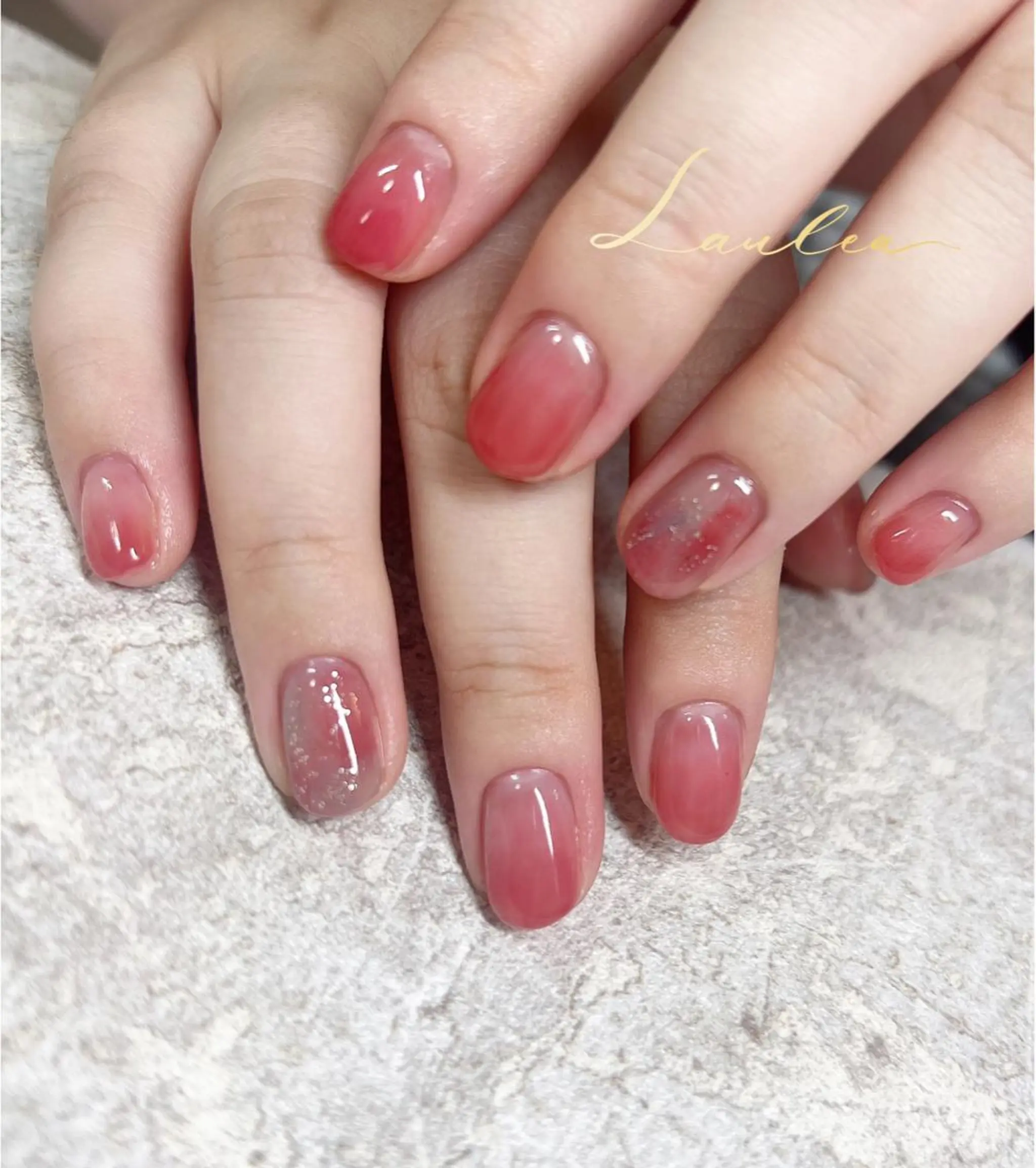 ネイル 韓国ネイル 夏ネイル ハンドネイル nail salon Lauleaのネイルデザイン