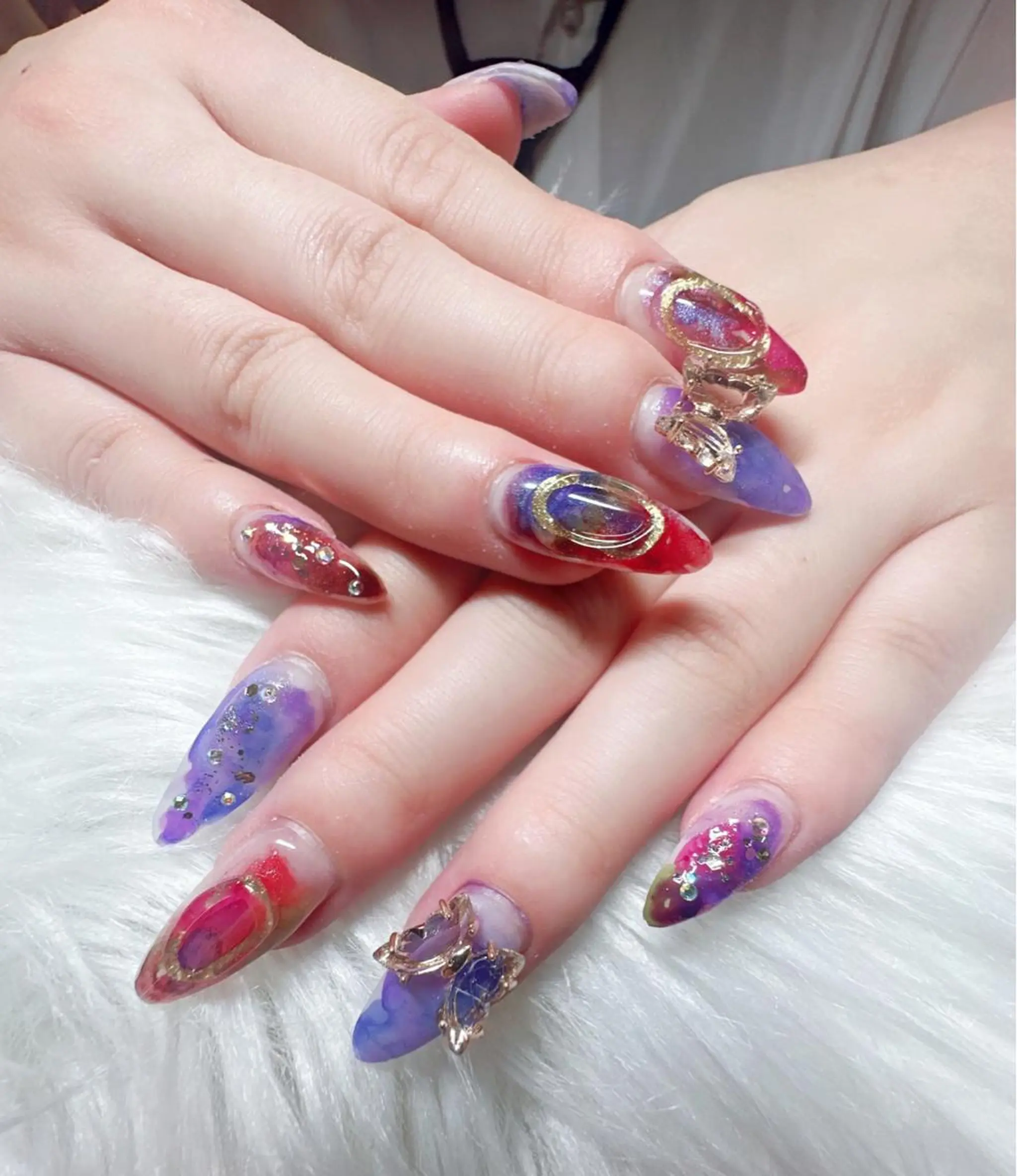 ネイル 持ち込み ハンドネイル fleur nailのネイルデザイン